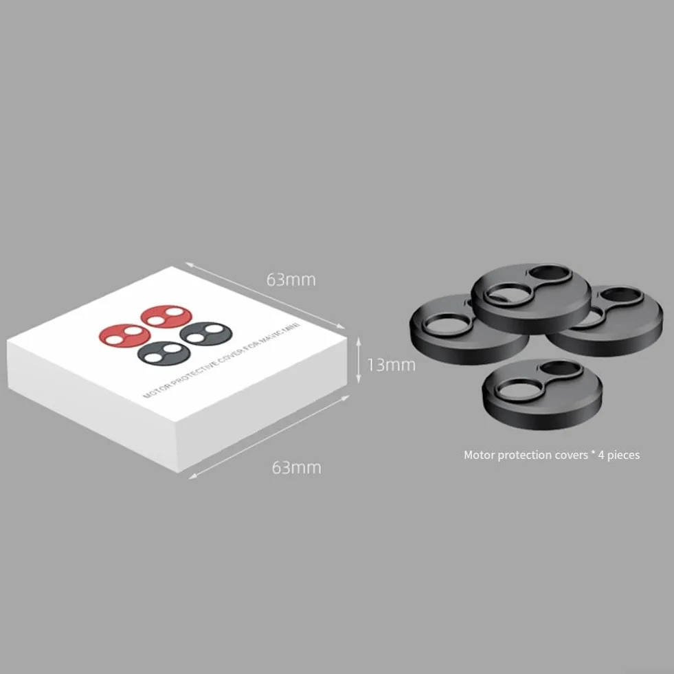 Couvercle de moteur pour DJI Mini 4 Pro, capuchon de protection en alliage d'aluminium compatible avec Mini 3 Pro SE, accessoires de protection anti-pagaie (rouge)