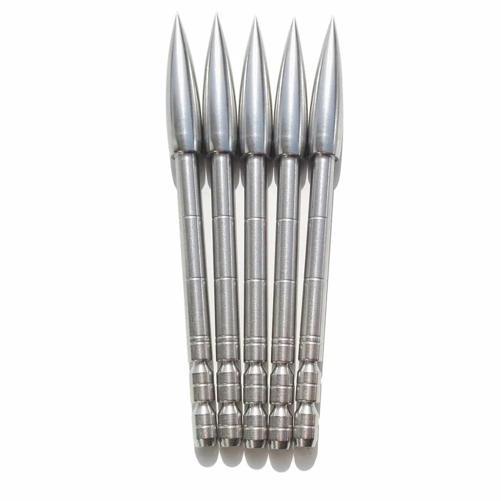 Pointe de flèche Tir à l'arc Broadhead Acier Inoxydable 12pcs ID 4.2mm