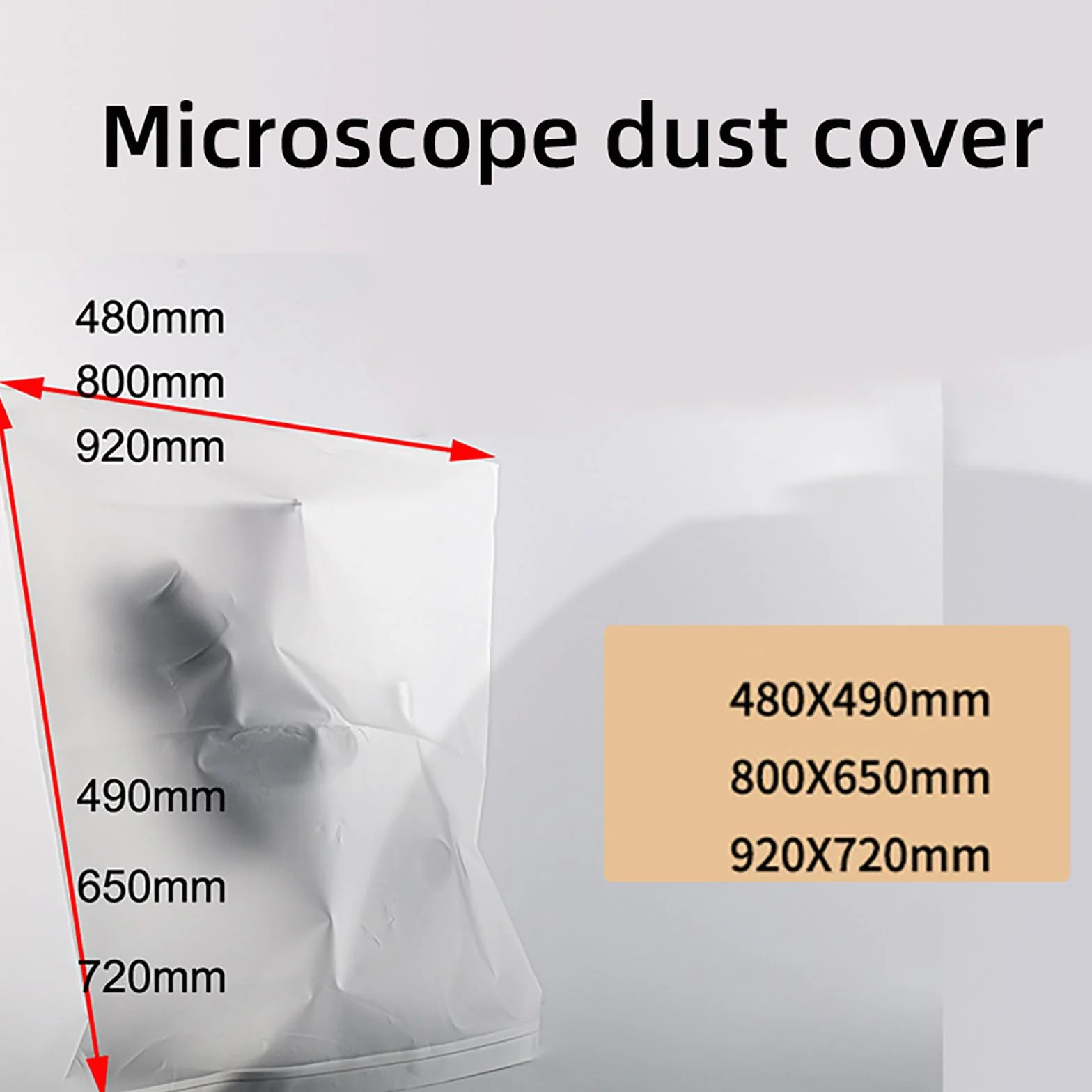 Housses de microscope résistantes à l'humidité - Étui de protection réutilisable pour lentilles de laboratoire