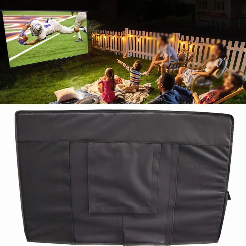 Housse de protection imperméable pour TV d'extérieur – Tissu épais 600D (140 à 147 cm)