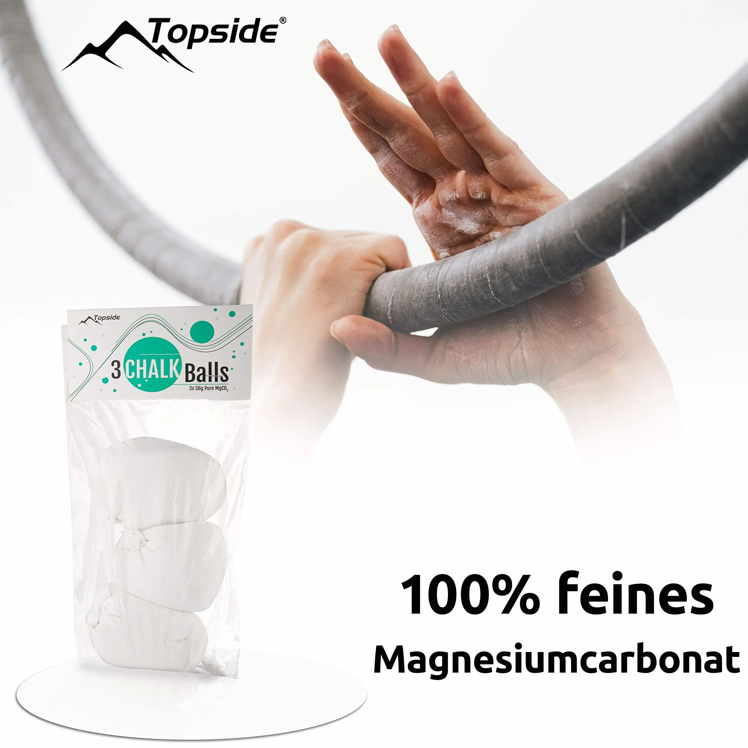 TOPSIDE Boule de Magnésie Chalk Ball pour Escalade Crossfit Gymnastique