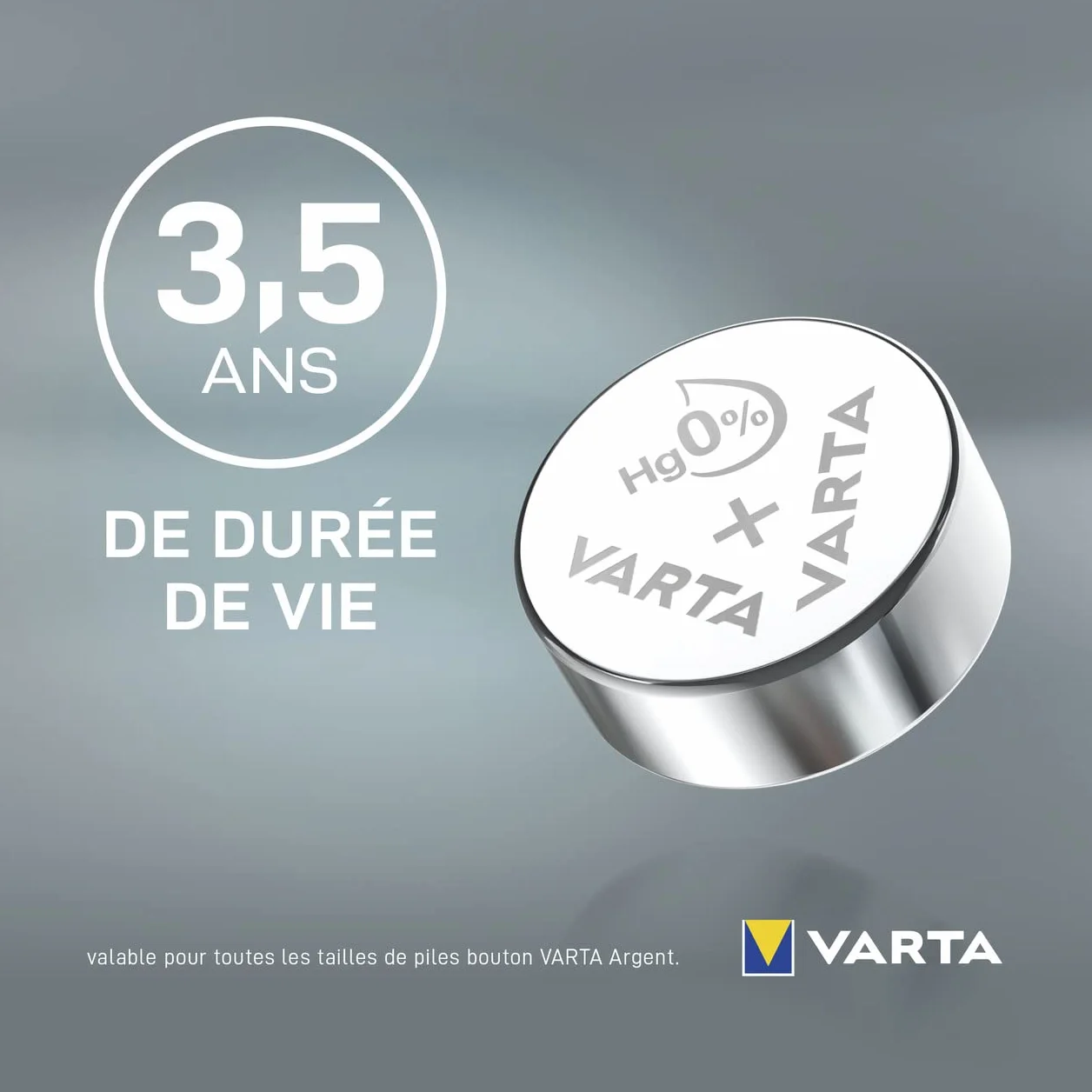 Varta Pack de 2 Piles Montres Oxyde d'Argent V377 SR66