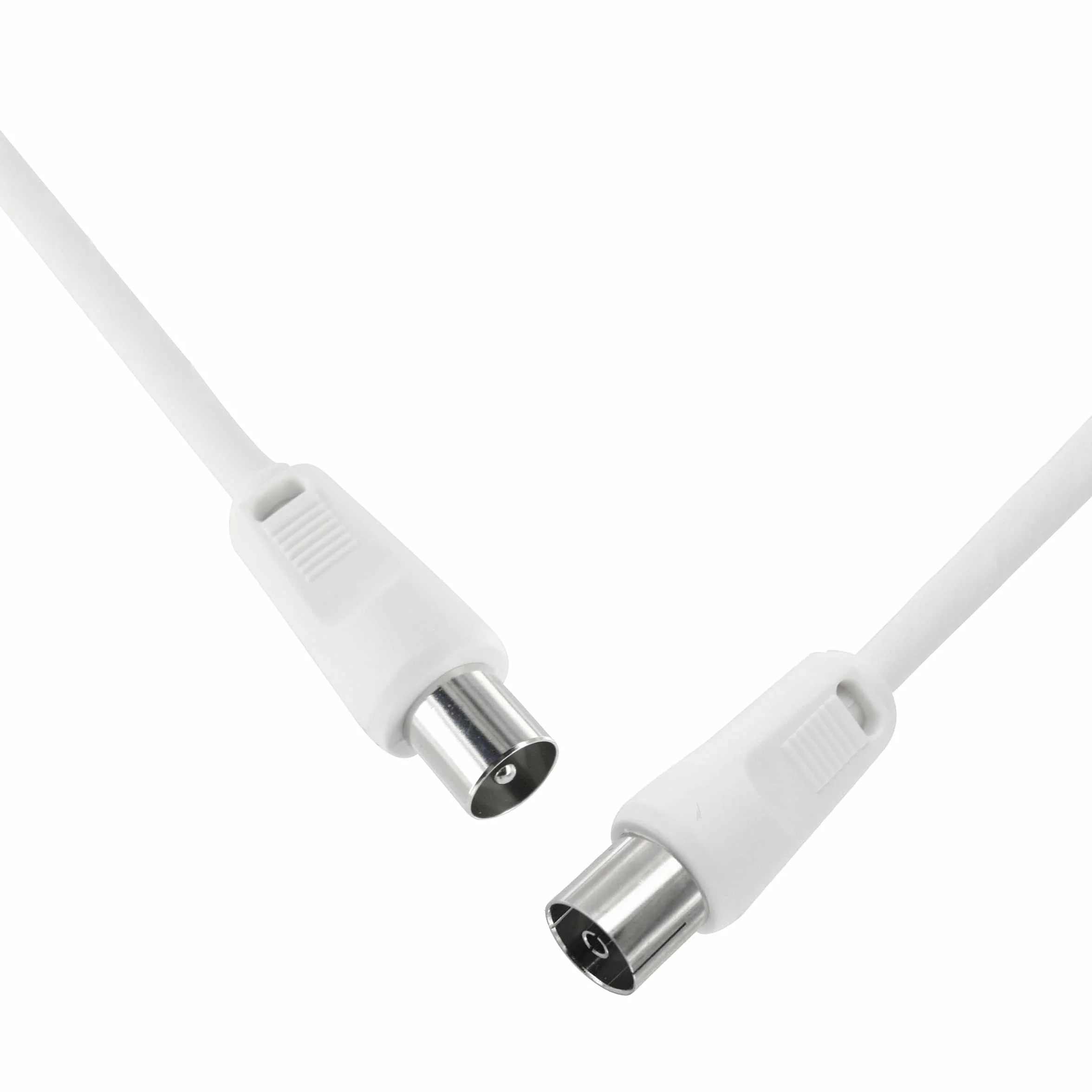 PremiumCord Câble d'Antenne TV Coaxial 2m 75 Ohm IEC Mâle vers Femelle Blindé DVB-C DVB-T/T2 4K UHD