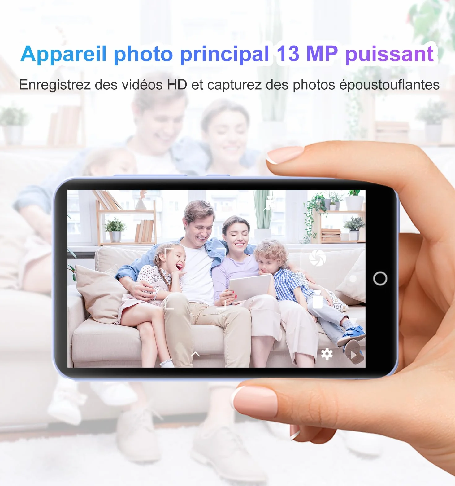 Joliker Lecteur MP3 80Go WiFi Bluetooth 4.02 Pouces Touchscreen MP4 avec Haut-parleurs Caméra 13MP Android Spotify Deezer