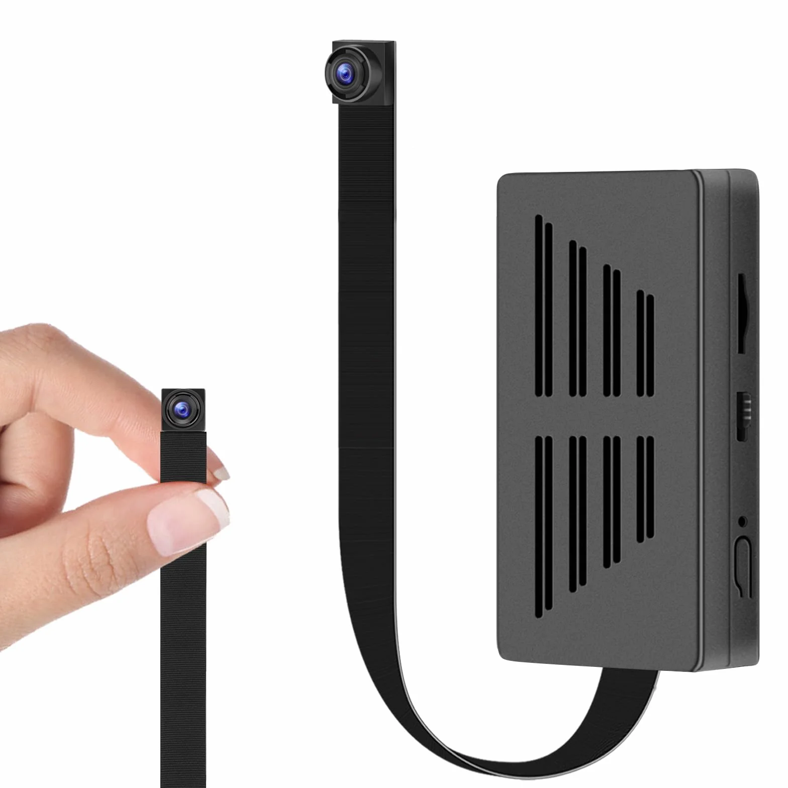 Caméra Espion Mini caméra HD 1080P Portable Caméra Cachée avec Ddétecteur de Mouvement pour la Surveillance Complète à l'intérieur et à l'extérieur