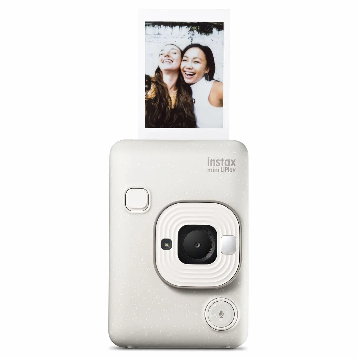 instax Appareil Photo instantané Hybride Mini LiPlay Blanc Vaporeux avec écran LCD arrière de 2,7 Pouces, Emplacement pour Carte Micro SD, Chargement USB Type-c, Film Vendu séparément