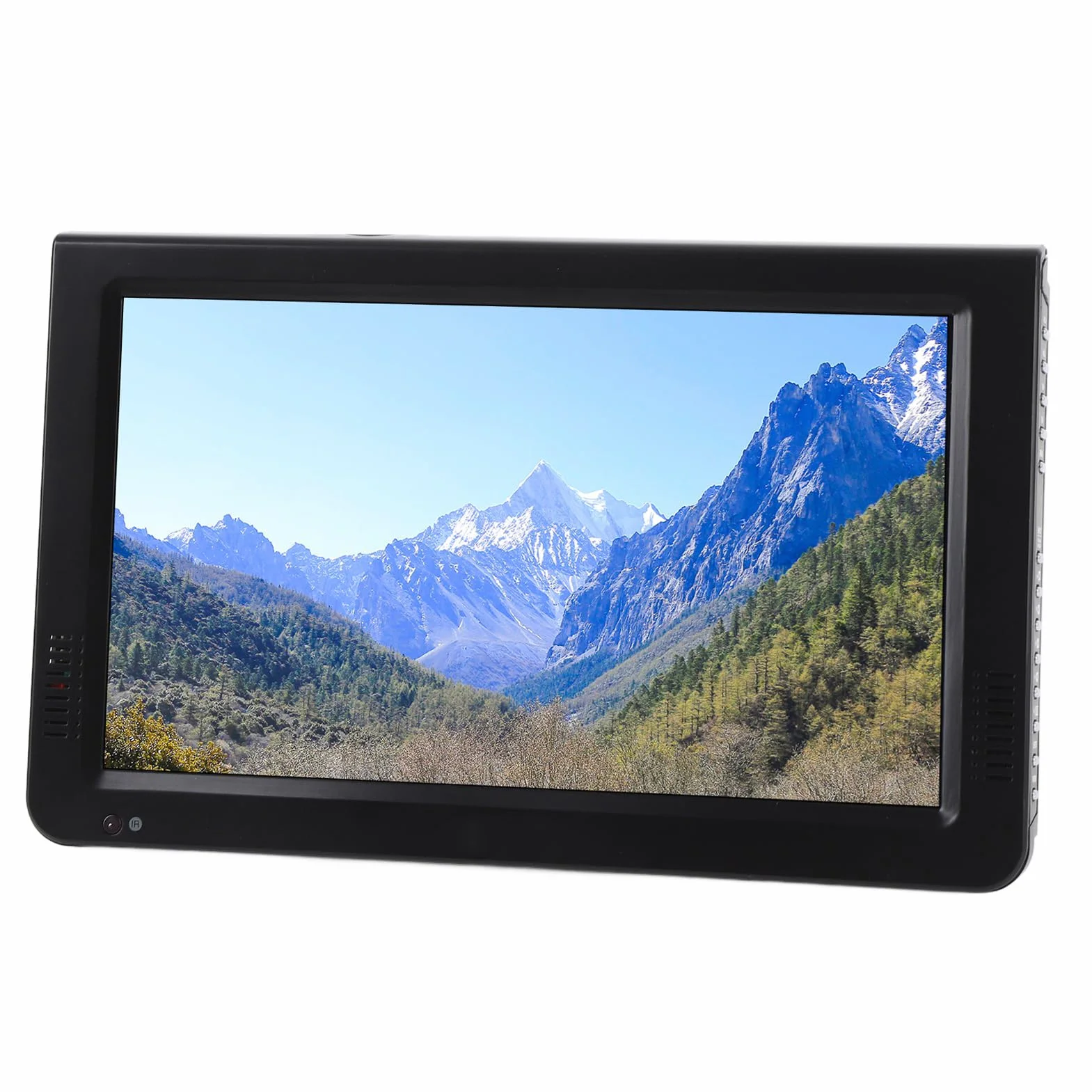 Asixxsix Téléviseur Numérique 10 Pouces, Téléviseur Portable avec Batterie 4000 MAh et Lecture Vidéo 1080P, Emplacement USB et Carte, Tuner Numérique intégré, pour Camping en Voiture de