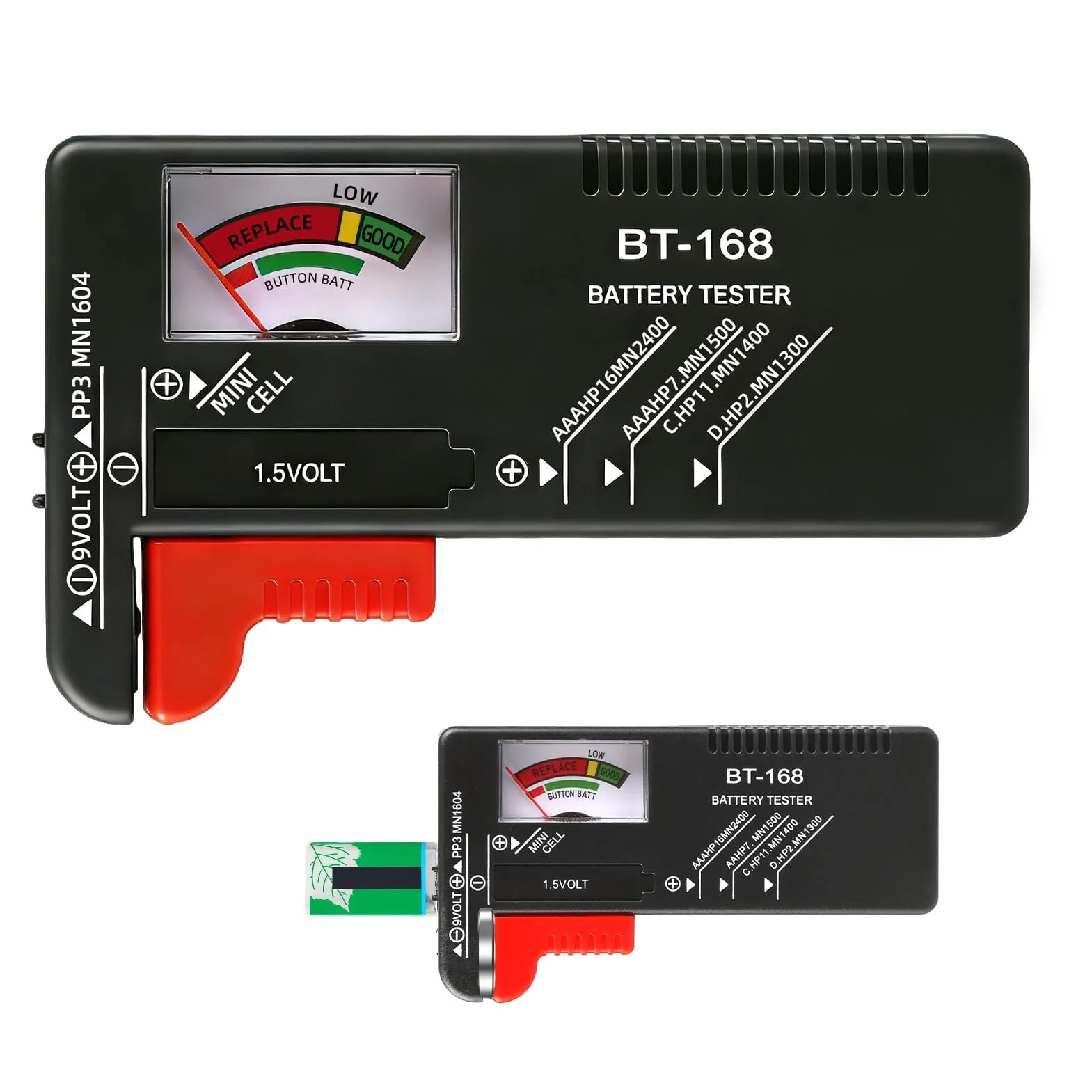 Testeur de Piles Universel BT-168 AA AAA C D 9V 1.5V Pile Bouton Contrôleur de Tension