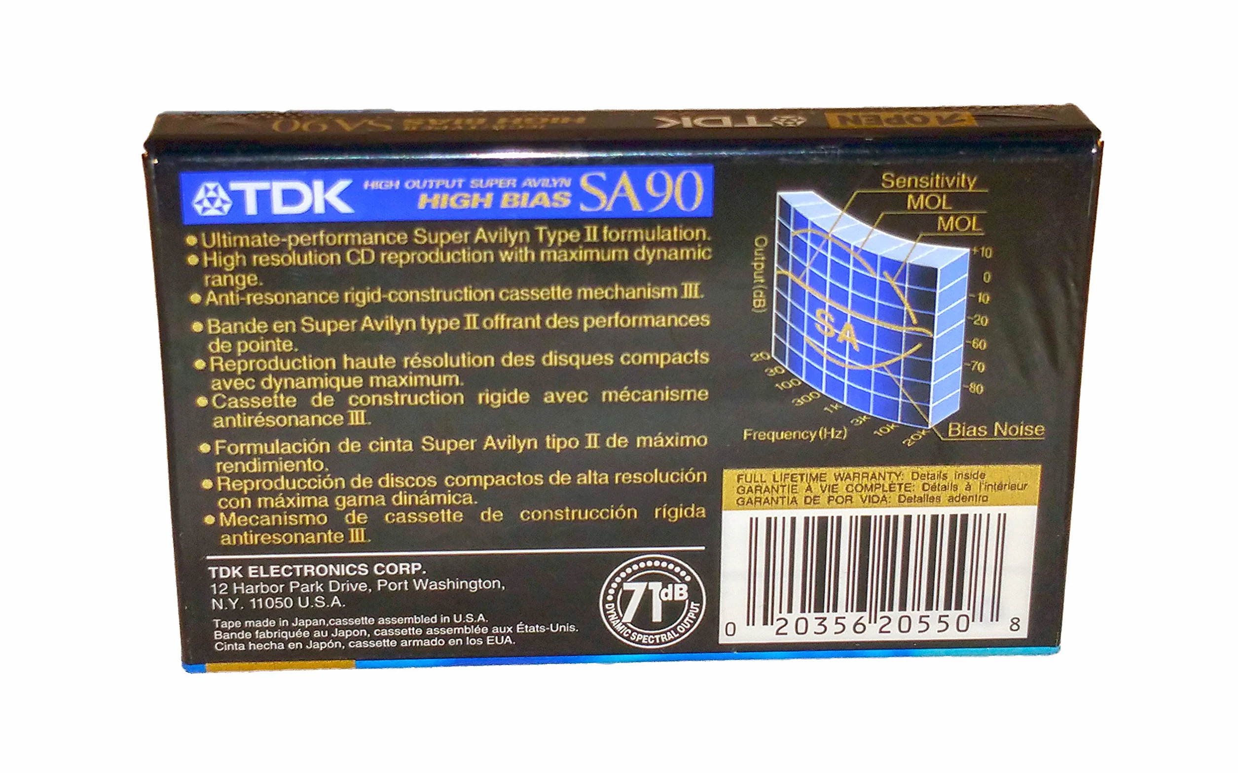 TDK SA 90 High Bias Ultimate CD Lot de 4 Cassettes Audio Vierges