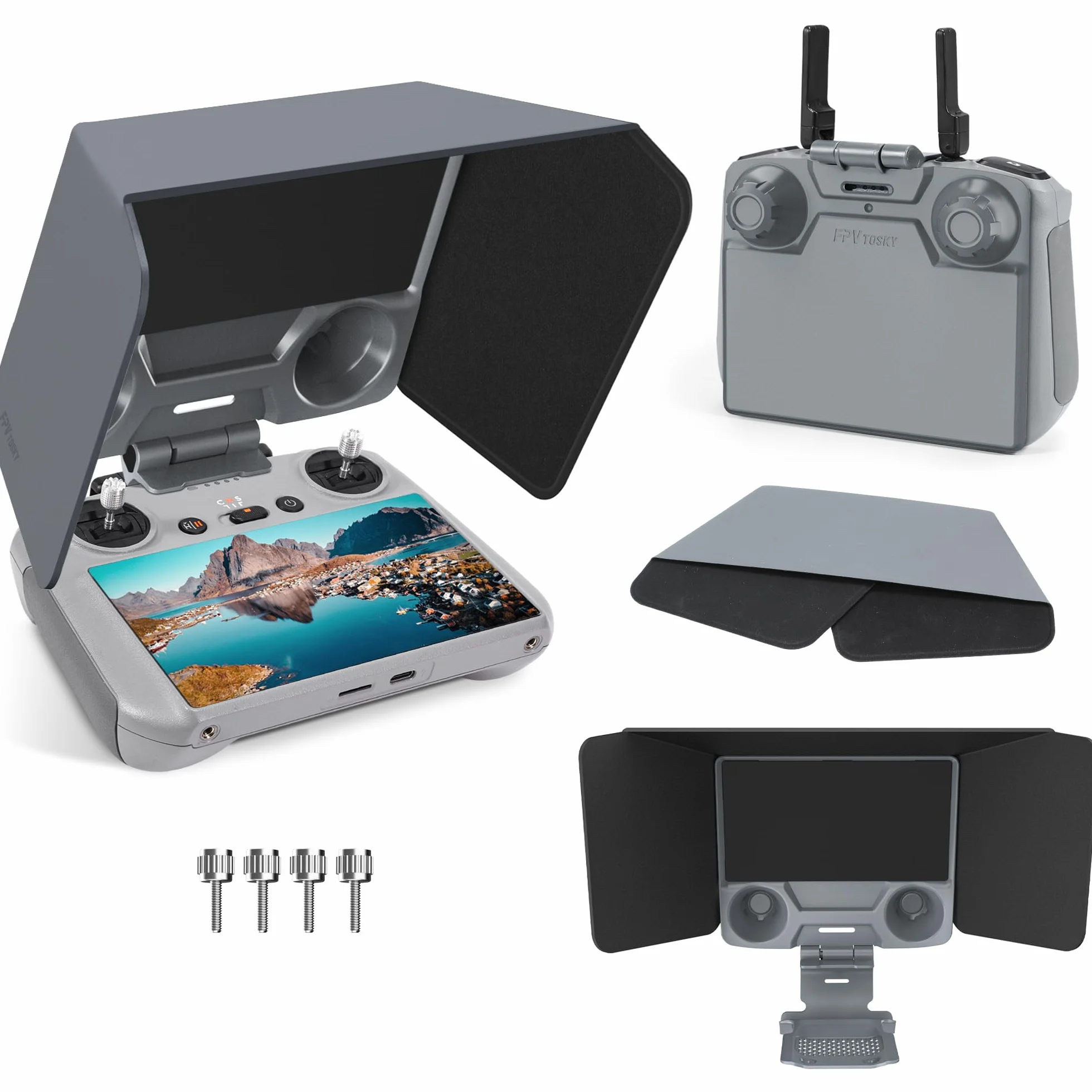 RC 2 Controller Pare-soleil et Joysticks Protector pour DJI Lito X1/Mini 5 Pro/Mini 4 Pro/Flip/Air 3S/Avata 360 - Accessoires de protection d'écran