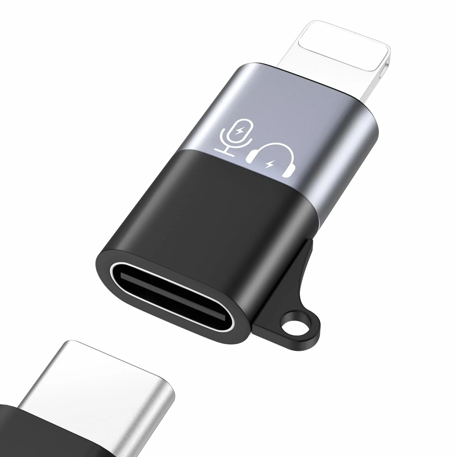 MoKo Adaptateur USB C vers Lightning pour DJI Mic Mini Audio iPhone 14/13/12/11 Récepteur Microphone sans Fil Charge