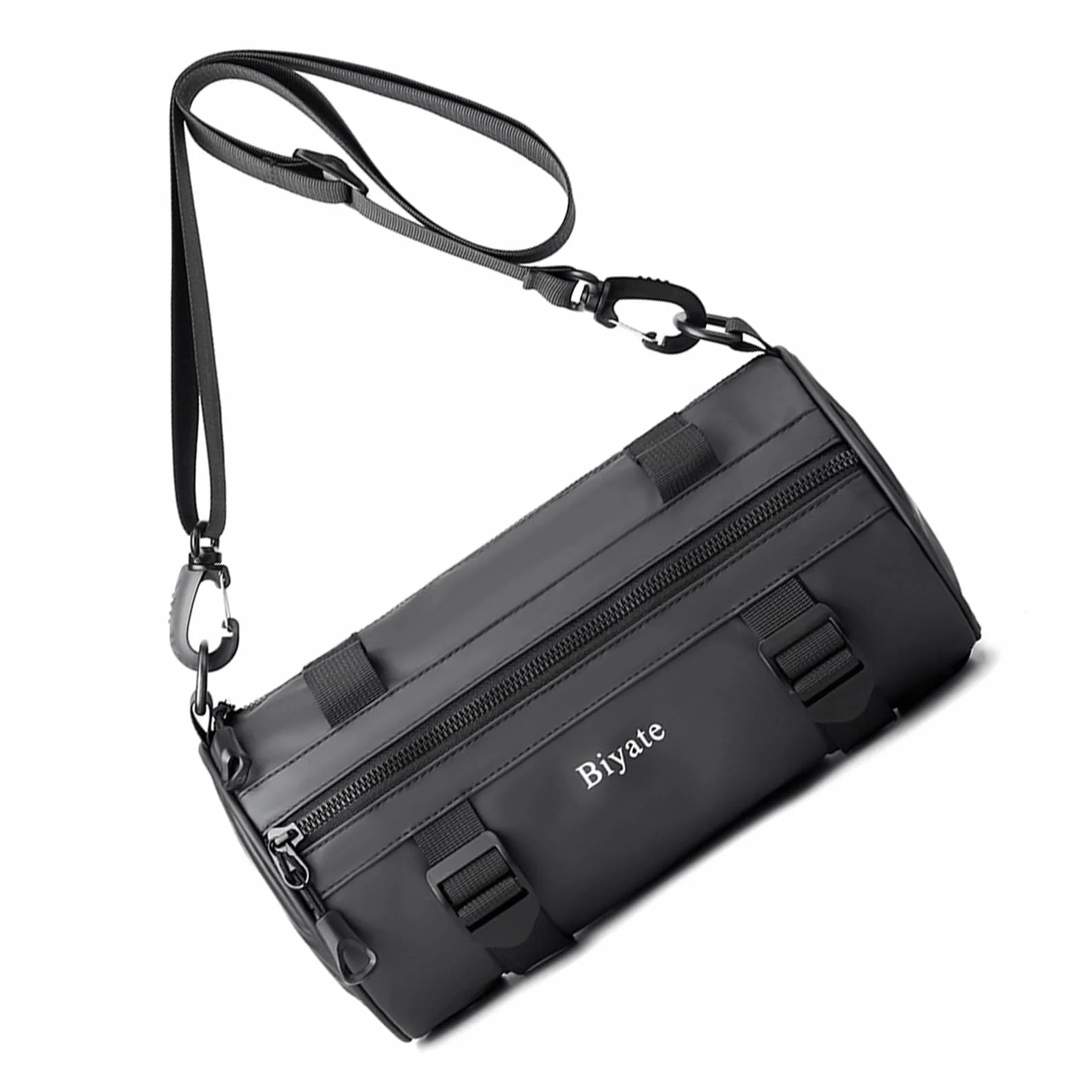 Sac de poitrine pour homme à bandoulière rond cylindrique pour course à pied