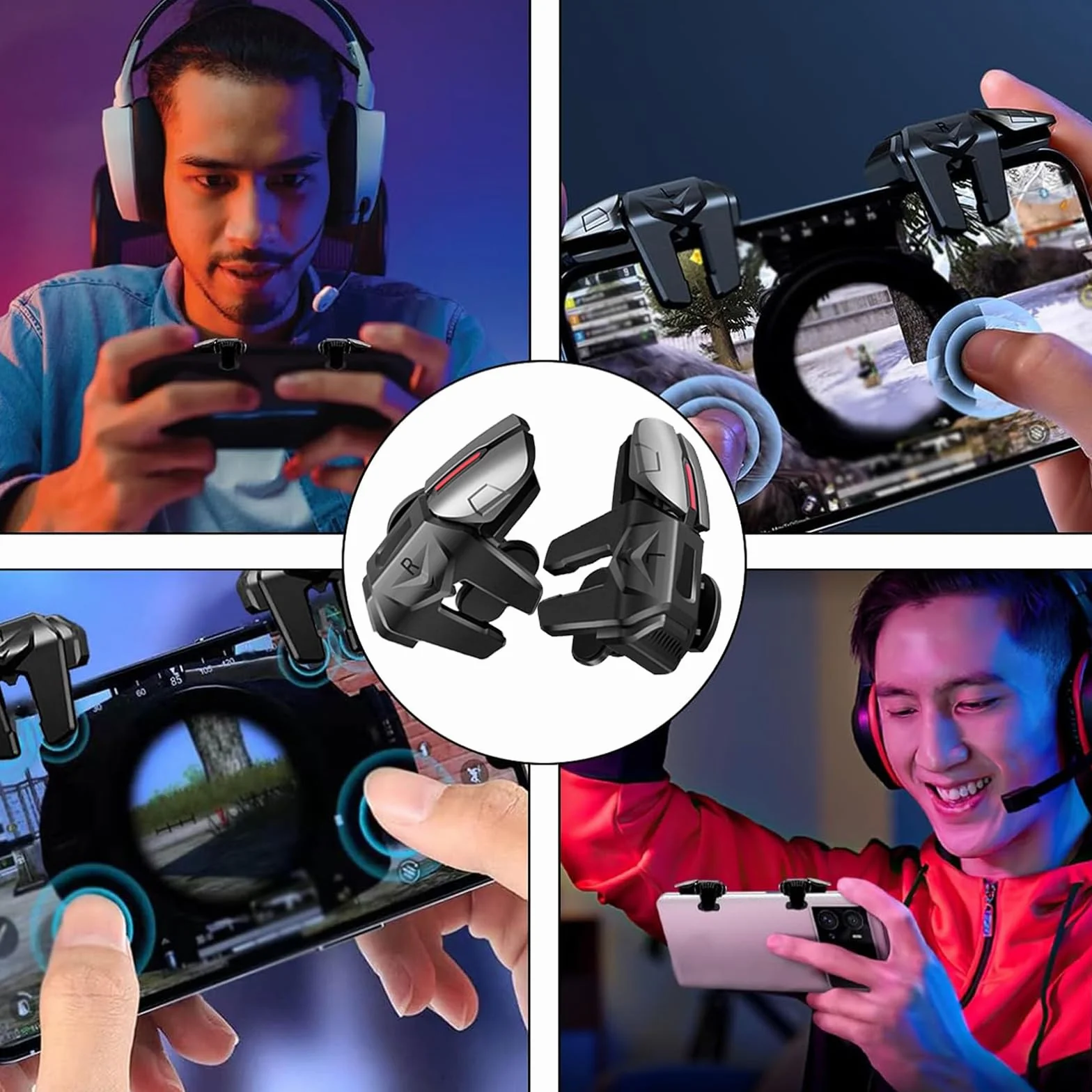Contrôleur de Jeu Gachette Mobile Trigger, Manette E-Sport Mobile, pour Smartphones Android et Apple
