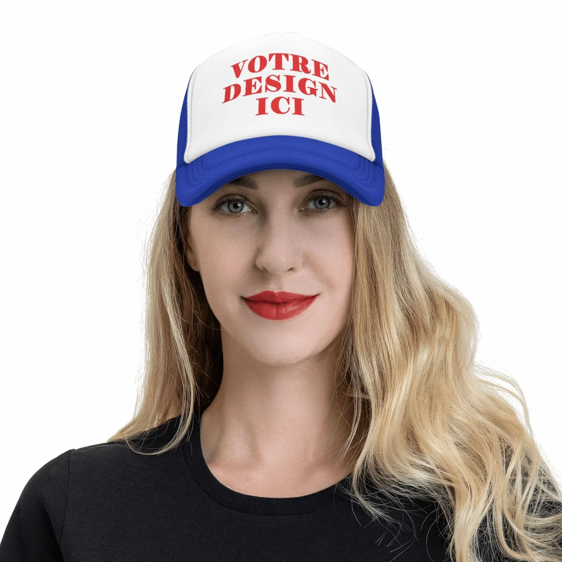 Casquette personnalisable baseball avec votre logo, casquette trucker unisexe en mesh