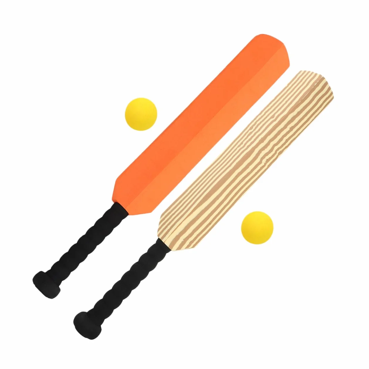 Toyvian Batte de Baseball en Plastique EVA 4Pcs Équipement d'Entraînement Sport Familial