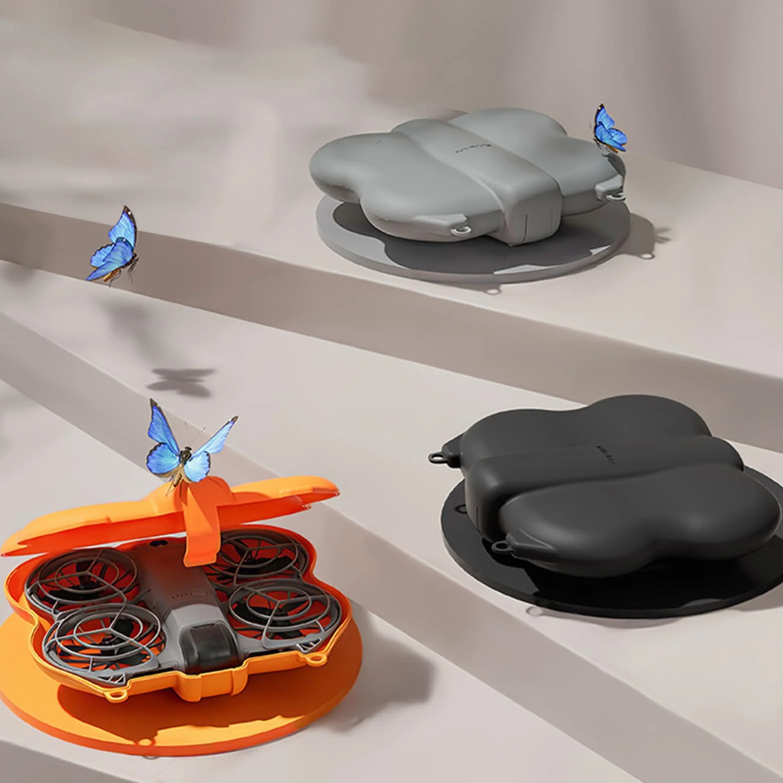 Étui Plastique pour DJI Neo 2 Étui de Transport Drone Sac de Protection Sac de Rangement Drone Accessoires pour DJI Neo 2, Compact Portable Léger (Blcak)