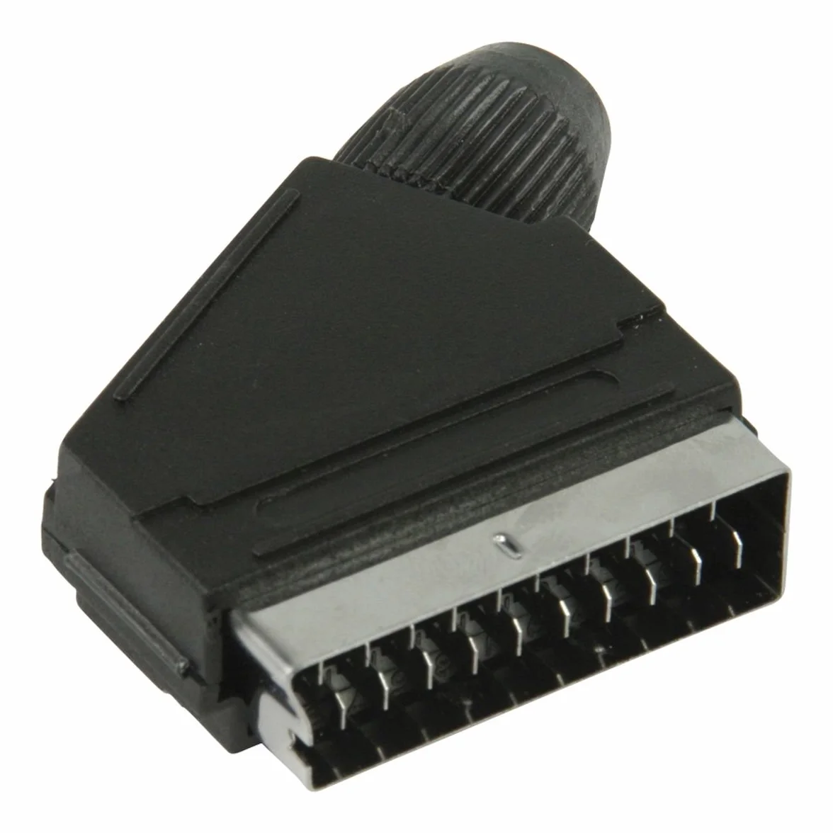 Valueline VLVP31990B SCART Noir connecteur de Fils - Connecteurs de Fils (SCART, Noir, 11 cm, 120 mm, 25 mm, Sac)