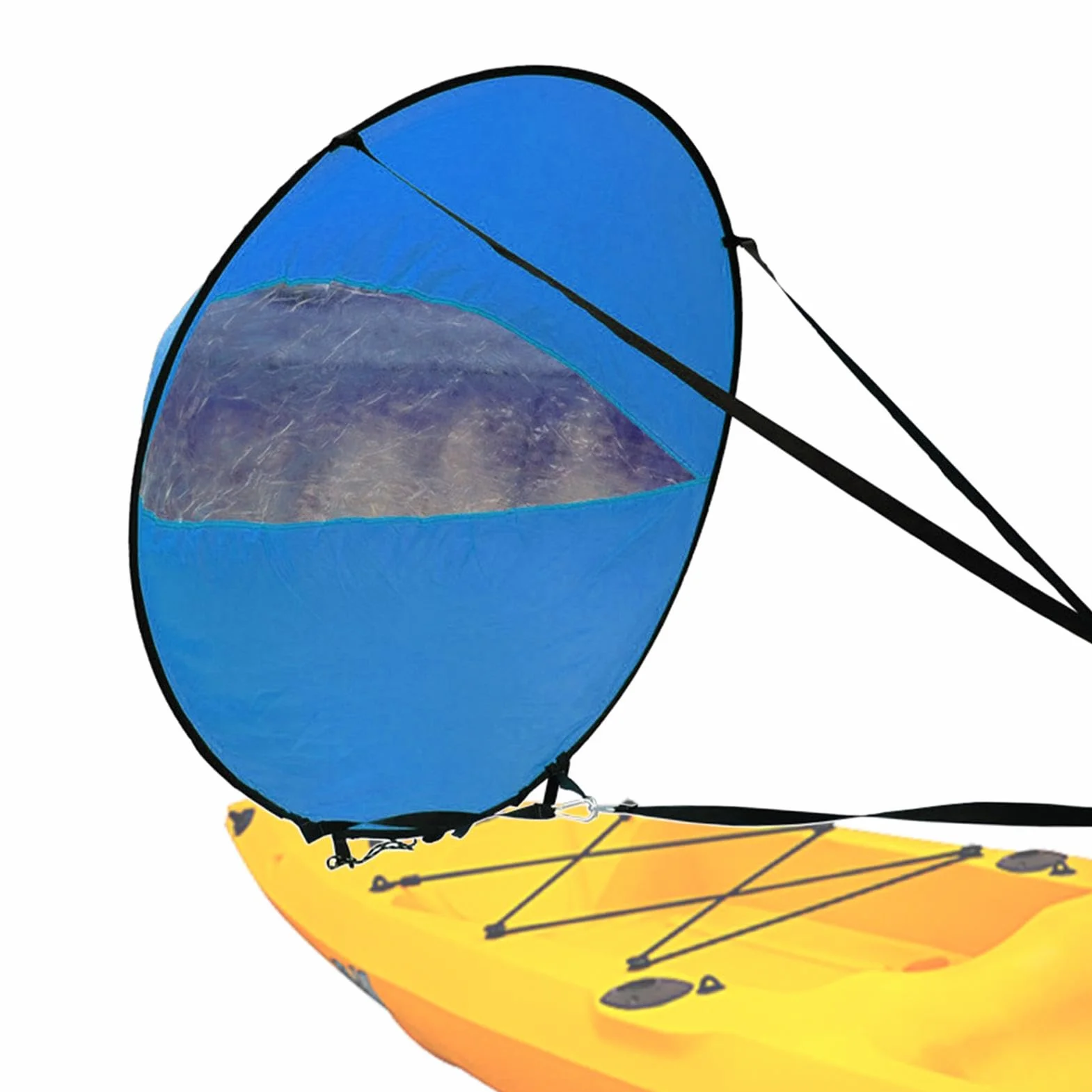 Voile à vent pour kayak pliable | Accessoire de voile de planche à voile pour pagaie