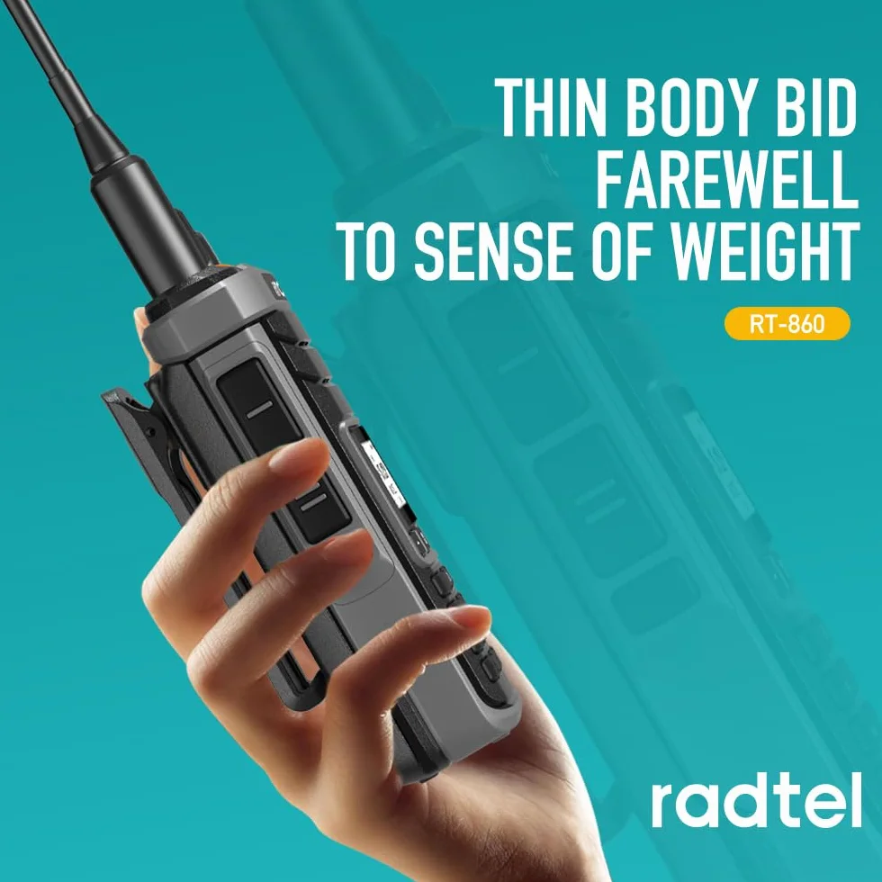 Radtel RT-860G Radio Ham multi-bande HF UHF VHF double bande avec réception AM USB LSB CW CB LW MW SW SSB 1024 canaux batterie 2000 mAh charge type C