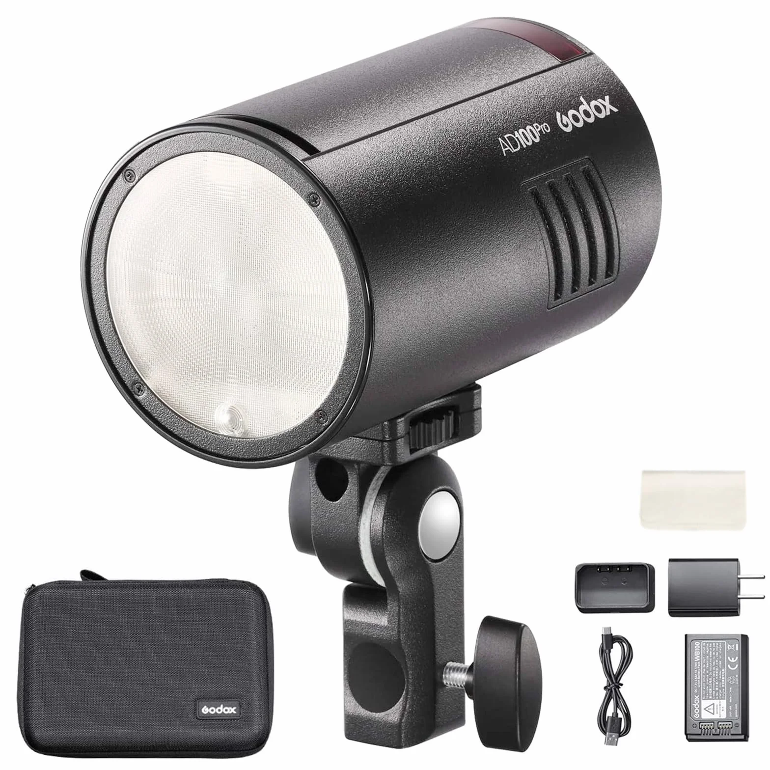 Godox AD100Pro Flash TTL HSS 1/8000s Godox sans Fil 2.4G X avec Batterie au Lithium 2600 mAh pour appareils Photo Nikon/Sony/Canon/Olympus/Panasonic/Fujifilm