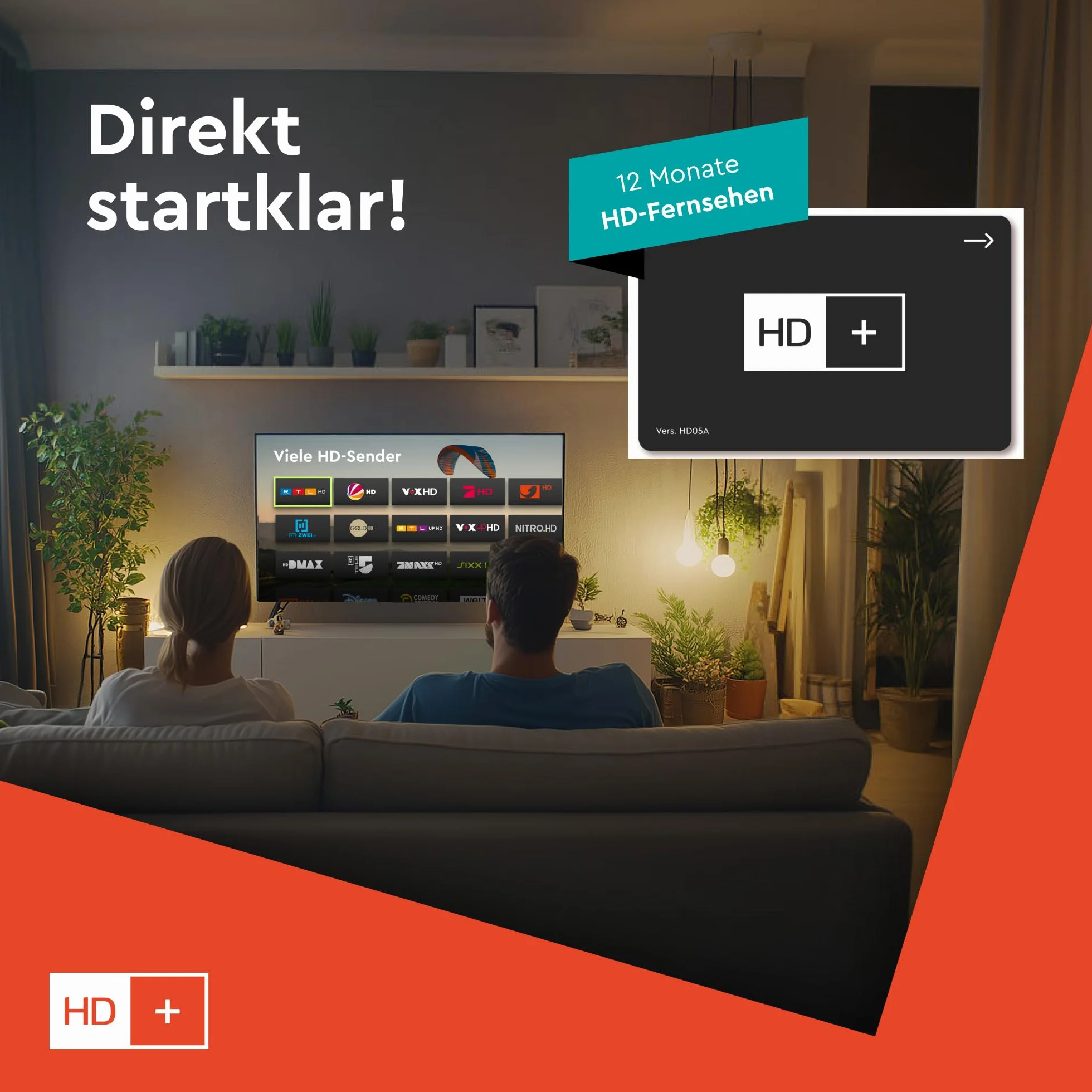 Carte HD+ 12 Mois pour TV