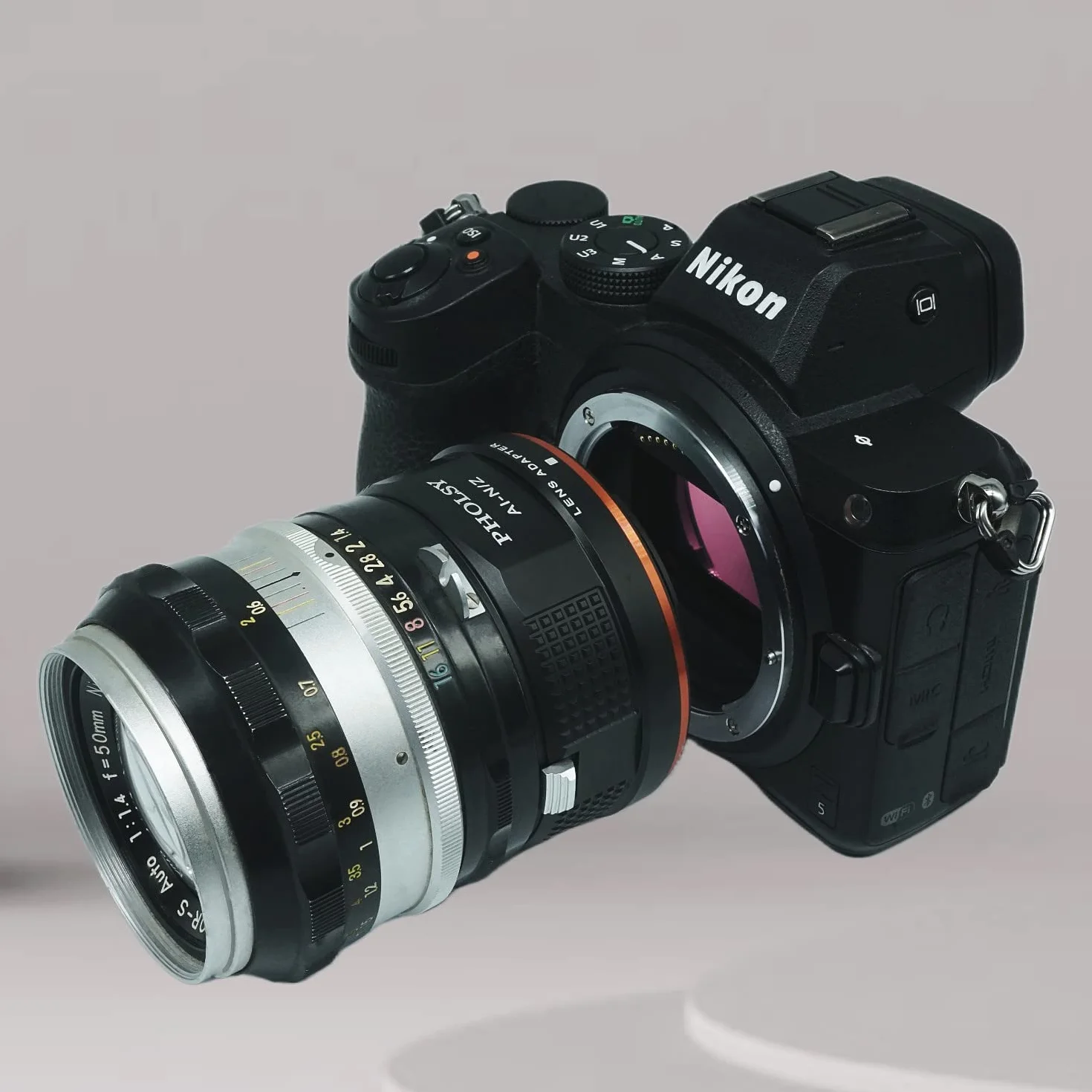 PHOLSY FTZ Bague d'adaptation Compatible avec Utiliser Objectifs Nikkor AI/F/AIS/AF/AF-I/AF-S sur Appareils Photo Nikon Z Mount pour Nikon Z FC, Z30, Z9, Z8, Z6 II, Z7 II, Z6, Z7, Z5, Z50