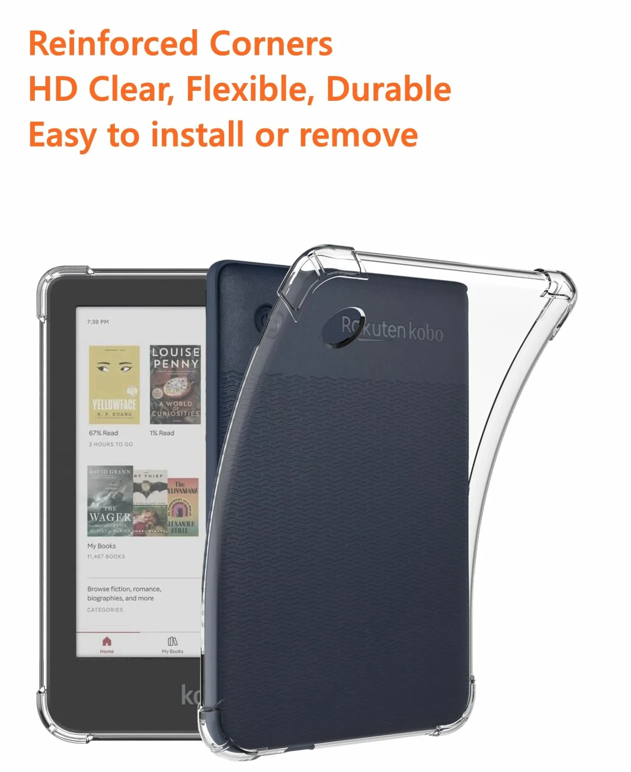 Zcooooool Kobo Clara Étui renforcé pour liseuse