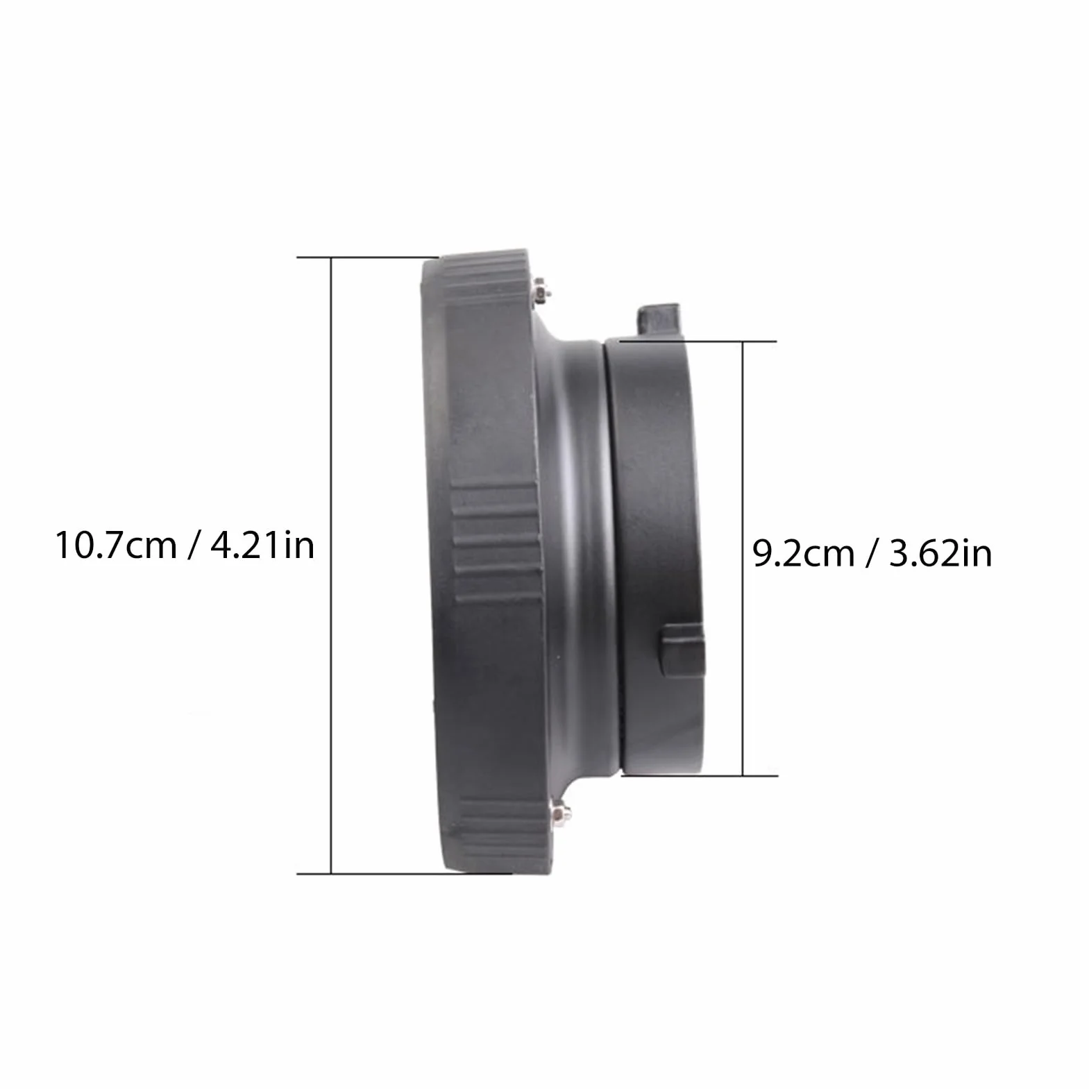 Adaptateur de Convertisseur de Montage Bowens vers Elinchrom, Assemblage sans Outil, avec Connexion Stable et Sécurisée, pour Accessoires D'éclairage, Boîtes à Lumière, Grilles