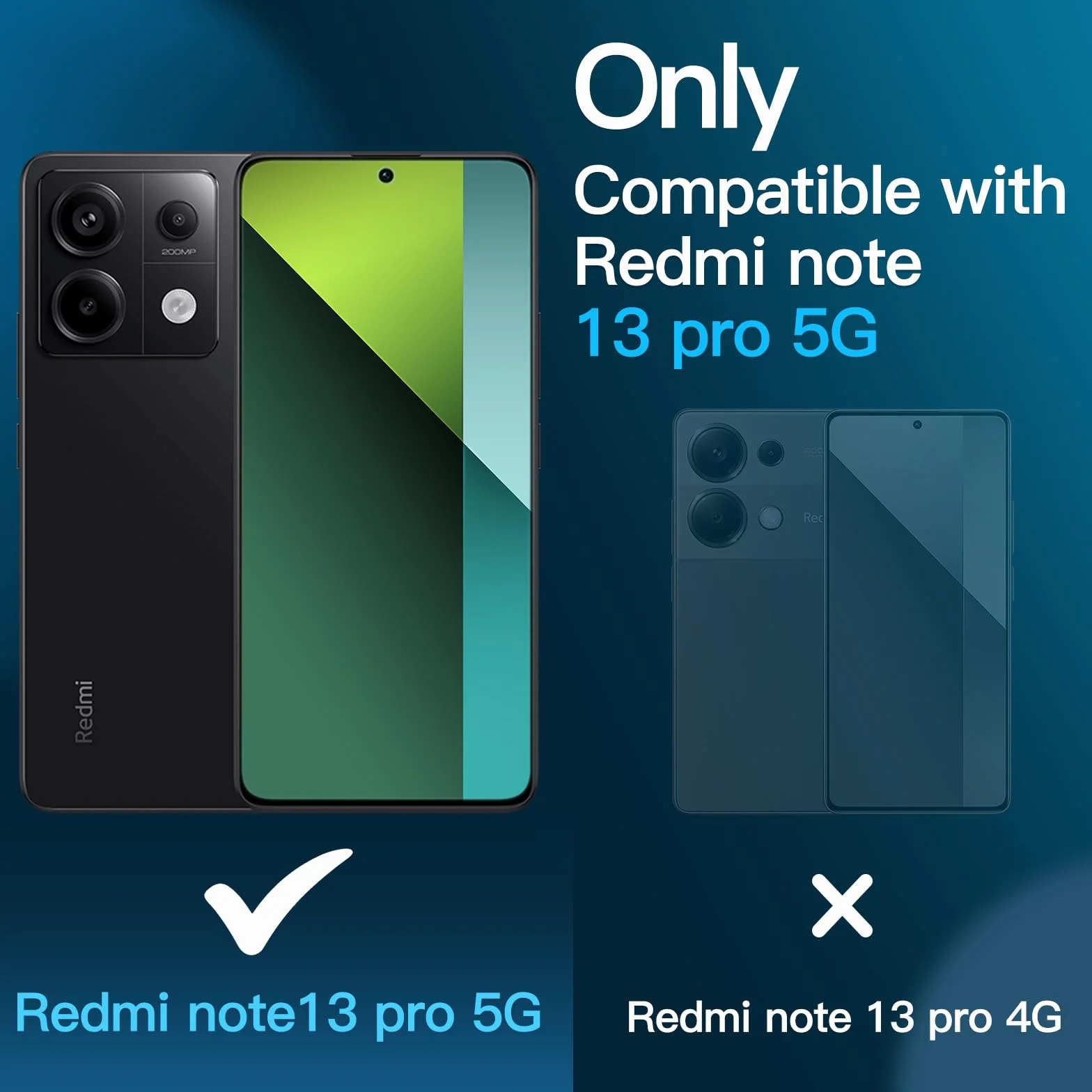JETech Protection D'écran pour Xiaomi Redmi Note 13 Pro 5G, 9H Film de Verre Trempé, Anti-Rayures, HD Transparent, Lot de 3