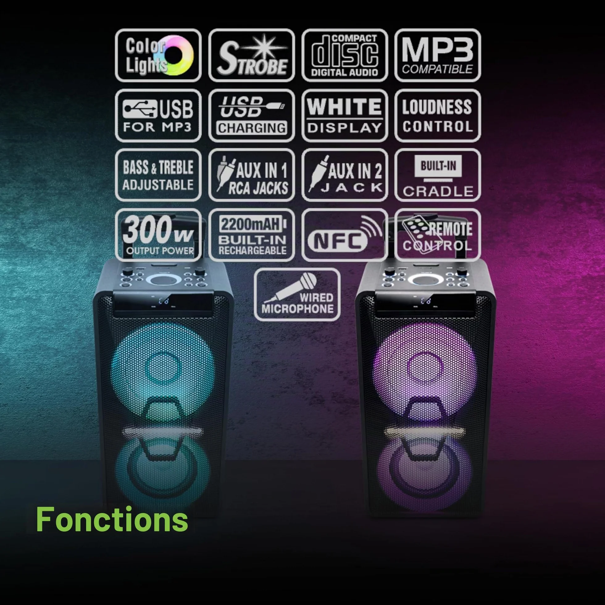 MUSE M-1920 Micro HiFi chaîne DJ