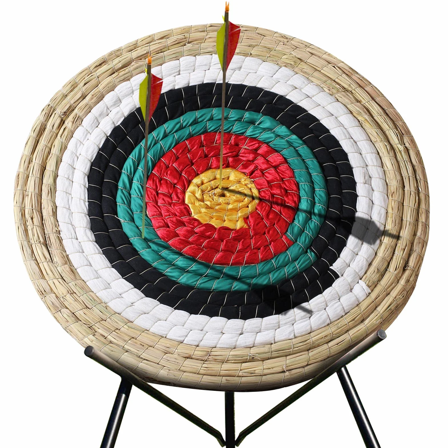 Cible de tir à l'arc 50cm en paille traditionnelle faite à la main pour chasse et arbalète
