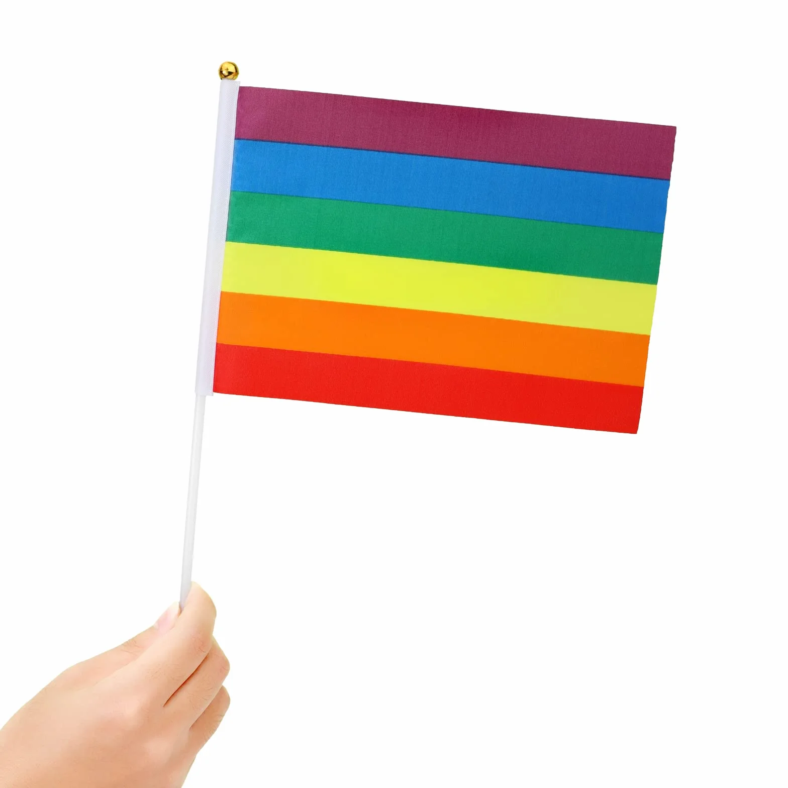 60 Pièces Petit Drapeau Arc En Ciel pour Marche des Fiertés Pride LGBT LGBTQIA+