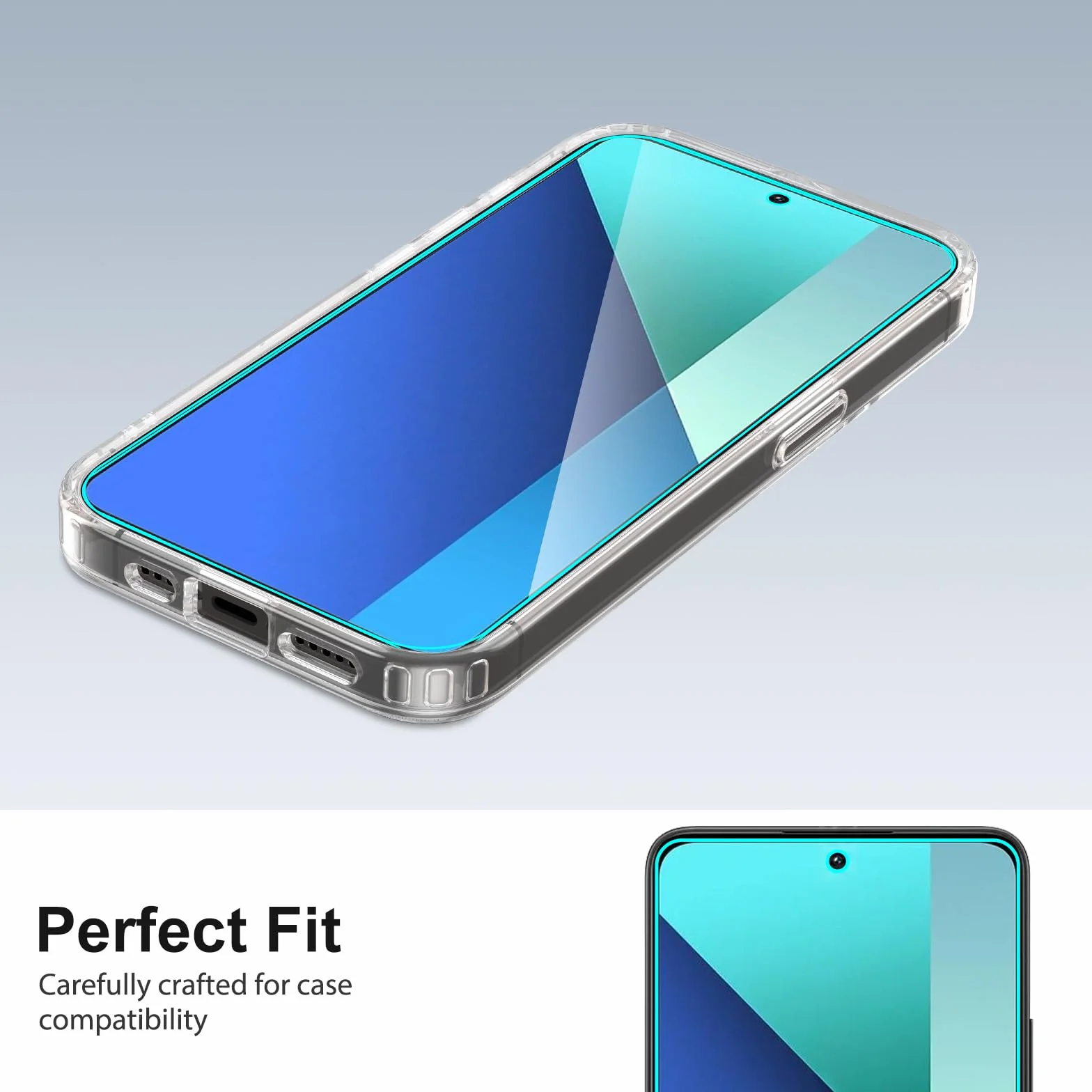 SPARIN Verre Trempé Pour Xiaomi Redmi Note 13 et Note 13 Pro 4G/5G (PAS Pro+) 6,67 Pouces, 3 Pièces Protection écran sans Bulles, 2.5D Vitre Protecteur, HD