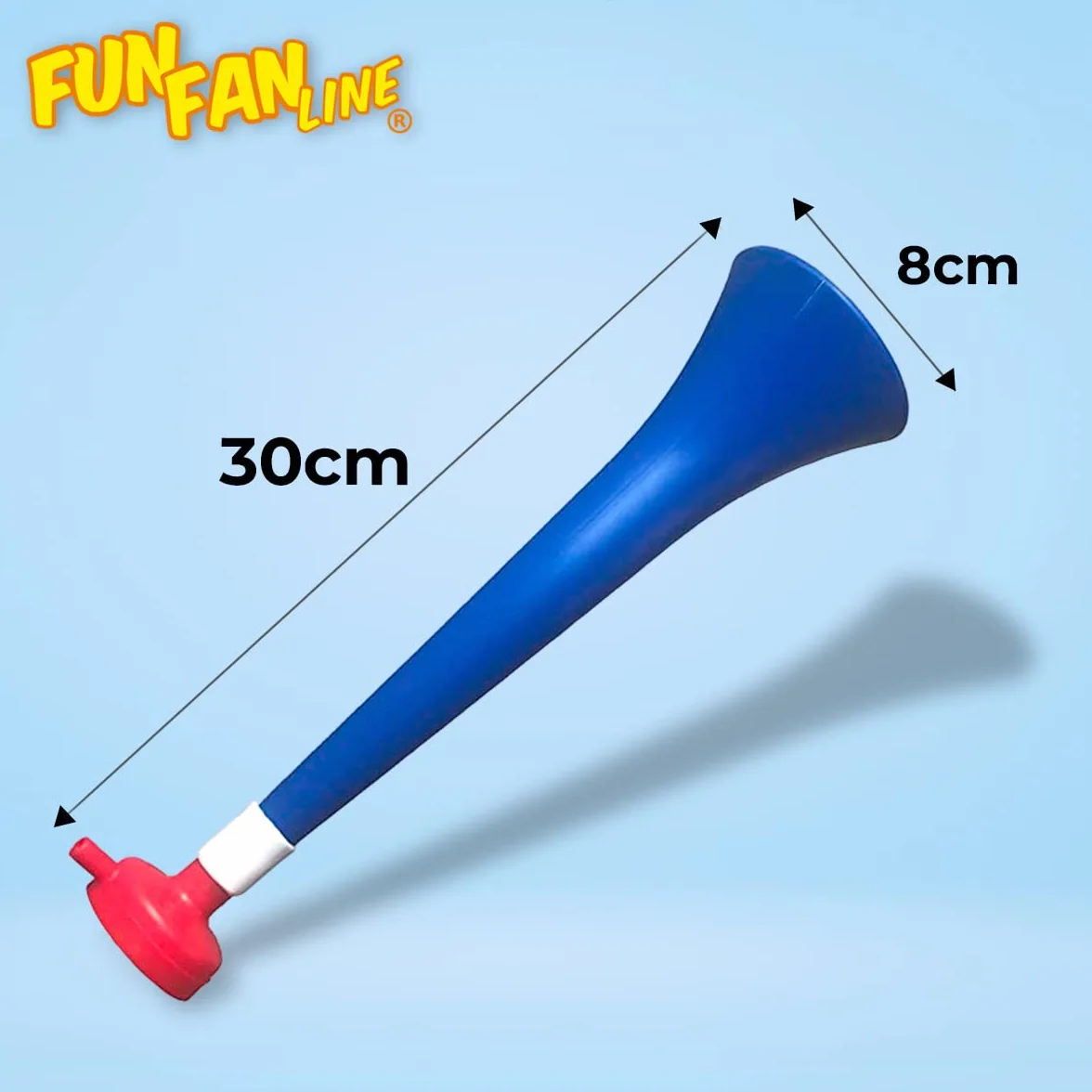 Pack x3 Trompettes Vuvuzela en Plastique pour le Football, Klaxon à air Fort pour Célébrations Sportives