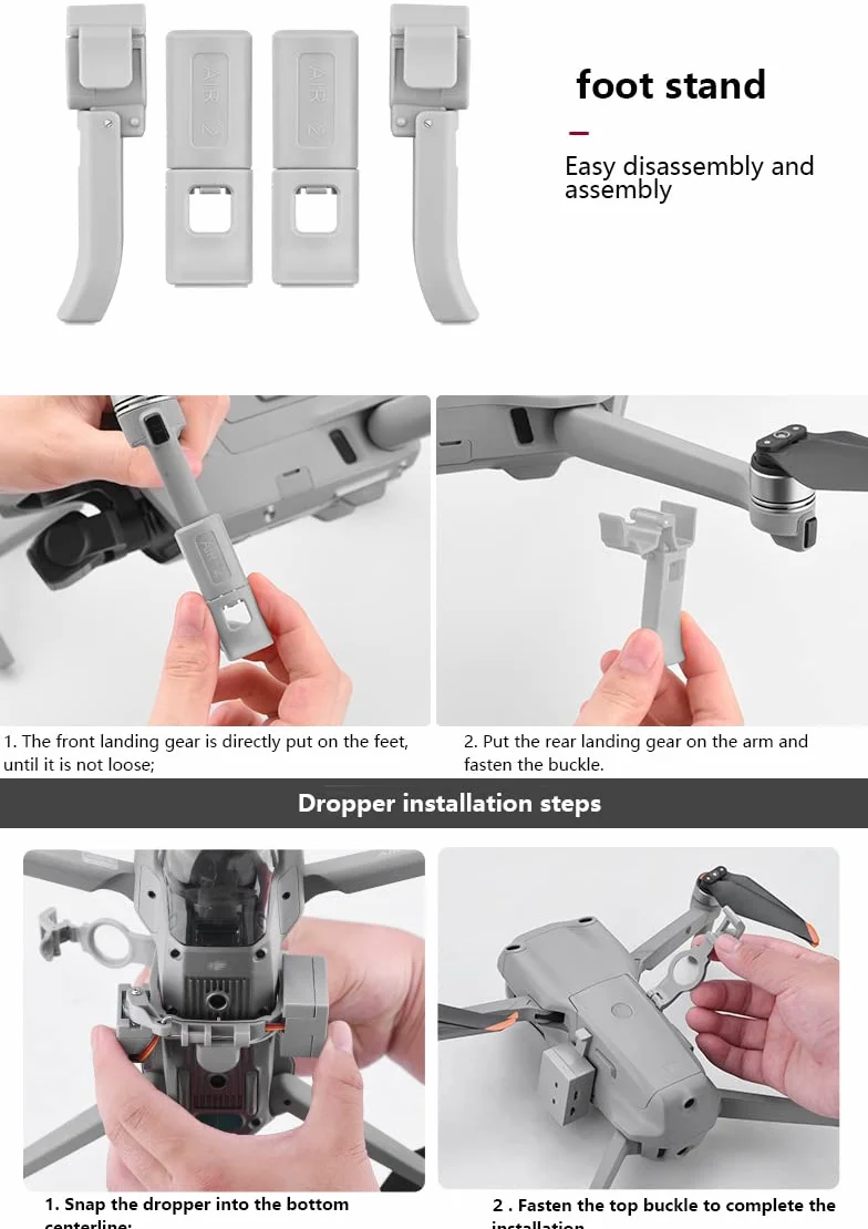 WANGCL Dispositif de livraison de drone avec lanceur d'air à libération rapide Convient pour les accessoires de pêche, publicité, mariages et plus encore