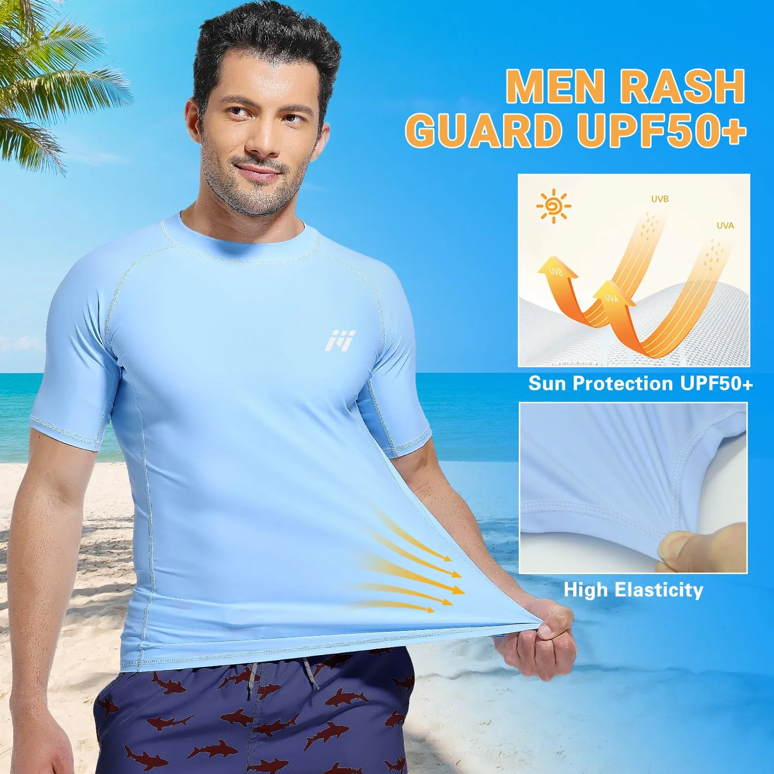 MEETWEE Rashguard Homme Anti-UV UPF 50+ Manches Courtes Longues Séchage Rapide Léger Surf Plongée