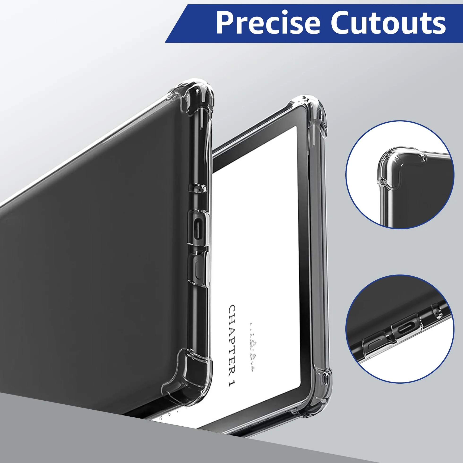 Coque pour Kindle Paperwhite 12ème génération 2024 7" et Kindle Colorsoft Signature Edition, légère, anti-rayures et antichoc en TPU souple