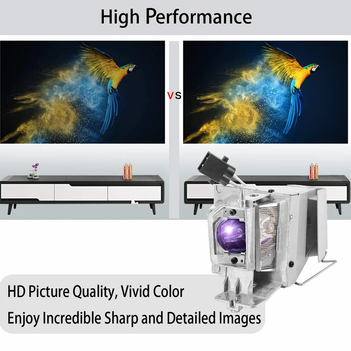 Lampe pour Optoma HD141X HD26 GT1080E H183X H182X HD29 DARBEE DX346 DH1009 W316 X316 X312 W312 S310E DX342 EH200ST GT1070Xe GT1080Darbee BR323 BR326 DH1008 Vidéoprojecteur