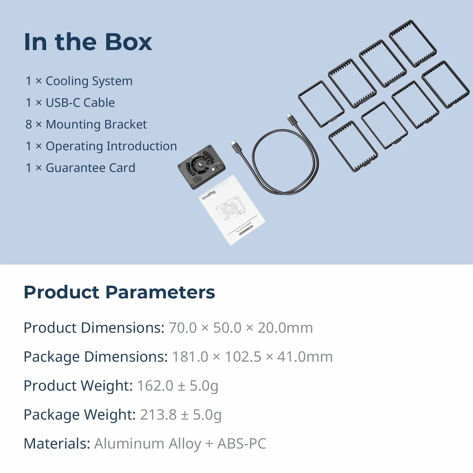 SMALLRIG Système de Refroidissement Externe pour Sony/pour Canon/pour FUJIFILM, Fan à Clipser avec Module de Refroidissement TEC pour ZV-E10/A7 IV/A6700/FX3, pour R5/R6, pour X-T4/X-S10, etc. - 4815