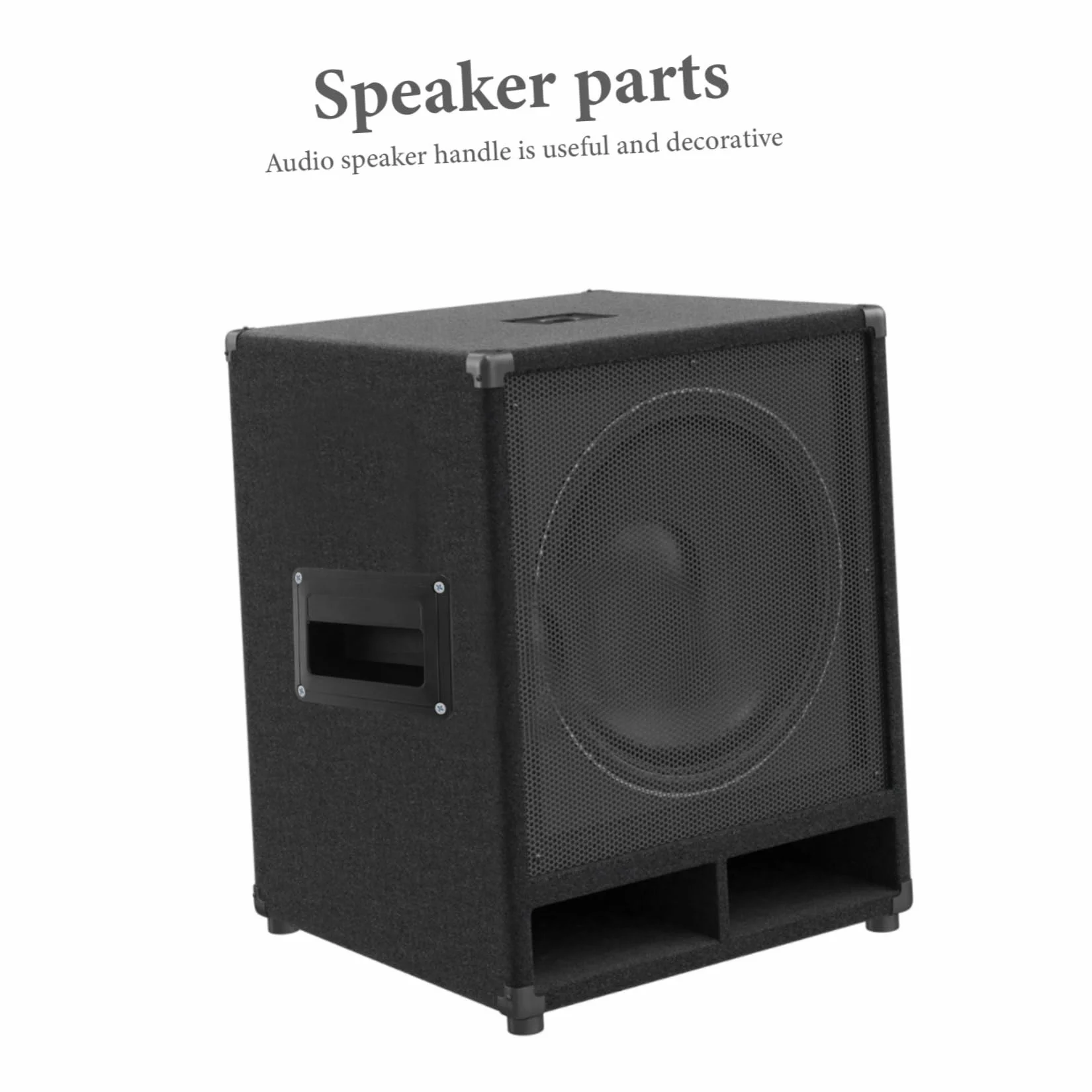 Homoyoyo Poignée Latérale de Haut-Parleur en Plastique pour Accessoires Audio, Petite Poignée Encastrée Pratique pour Enceintes, Lot de 4 Pièces pour Usage Scène ou Maison