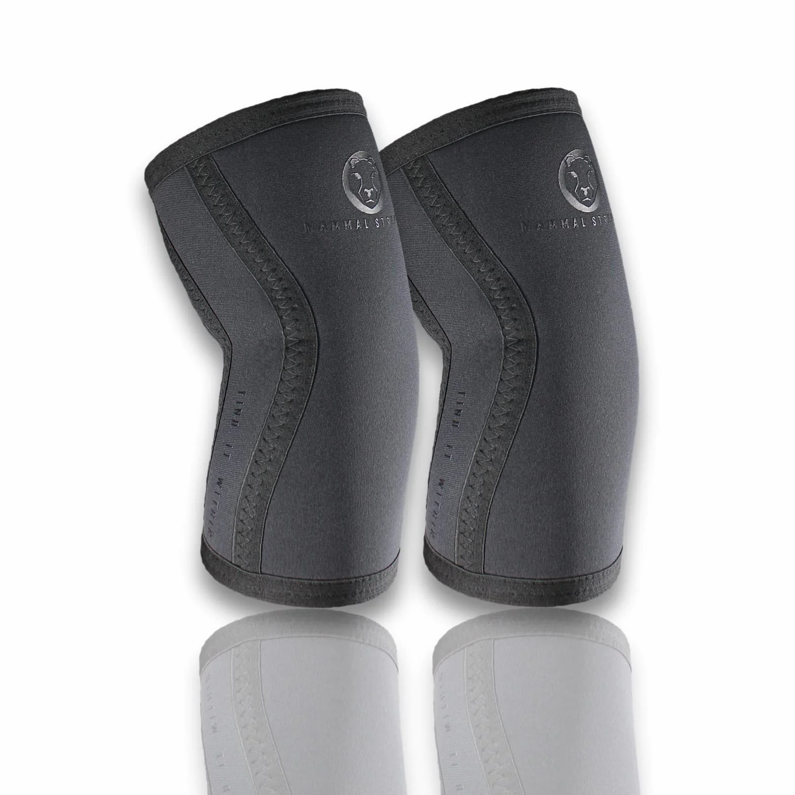Mammal Strength Coudières V2 en néoprène 5 mm Noir Compression Haltérophilie Gym (S)