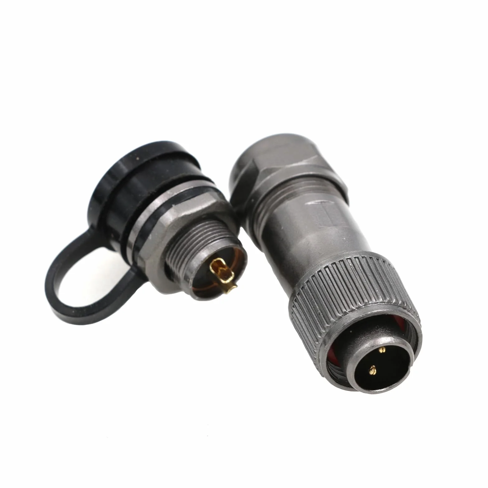Weipu Connecteur fileté en métal IP67 ST12 2 broches 13 A 250 V 12 mm