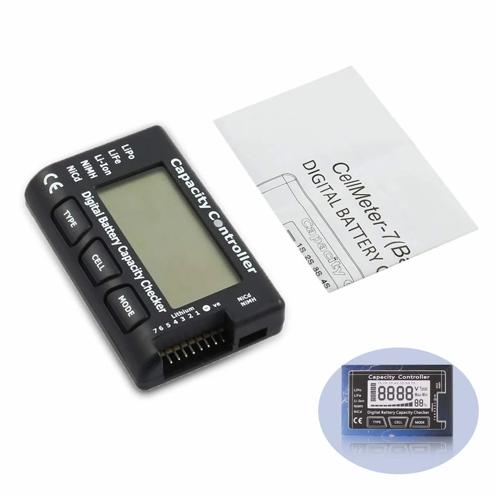 Testeur de capacité de Batterie numérique avec Écran LCD pour LiPo Li-ION NiMH Vie
