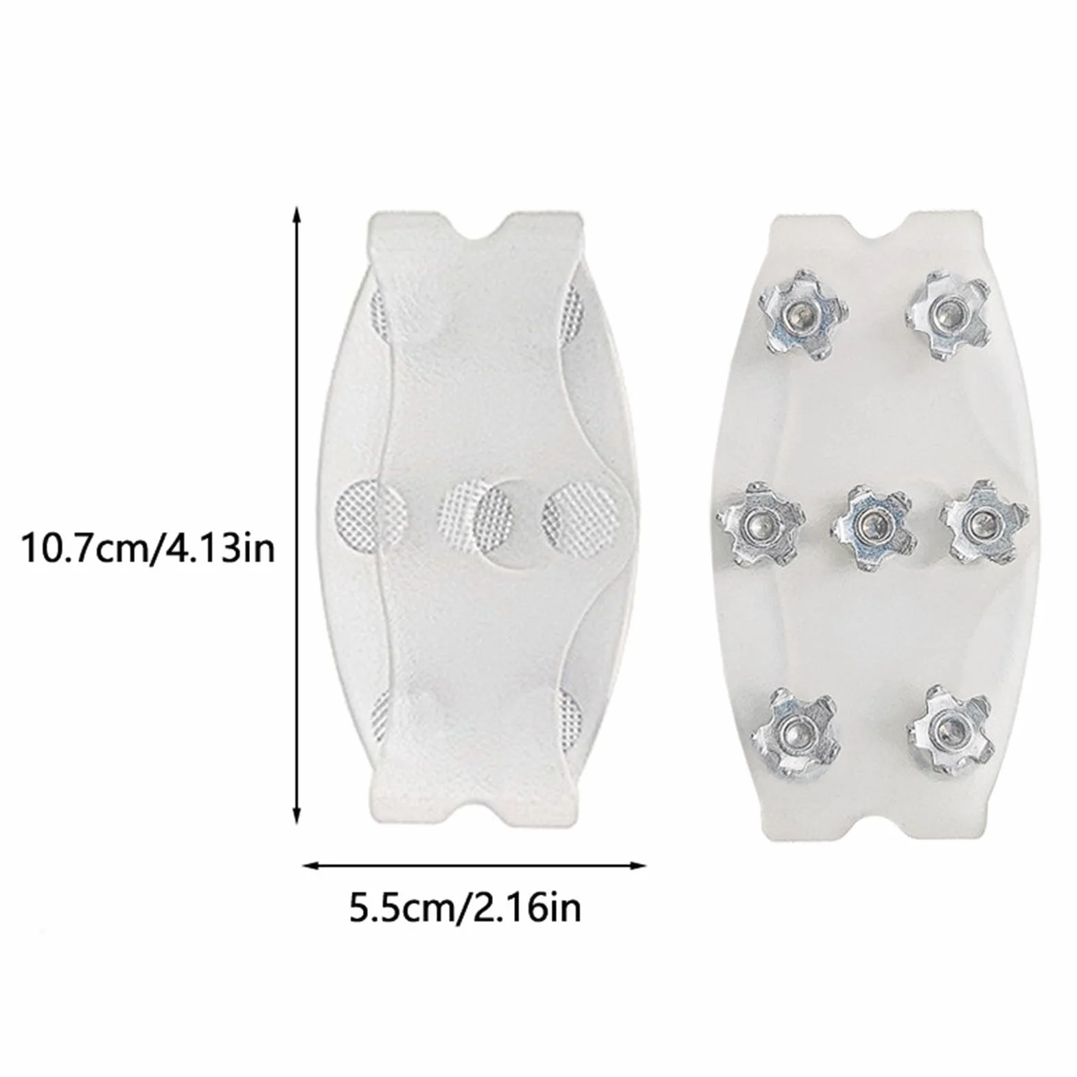 Crampons Antidérapants pour Chaussures, Adhérence Hiver Randonnée Glace Neige Femmes Hommes