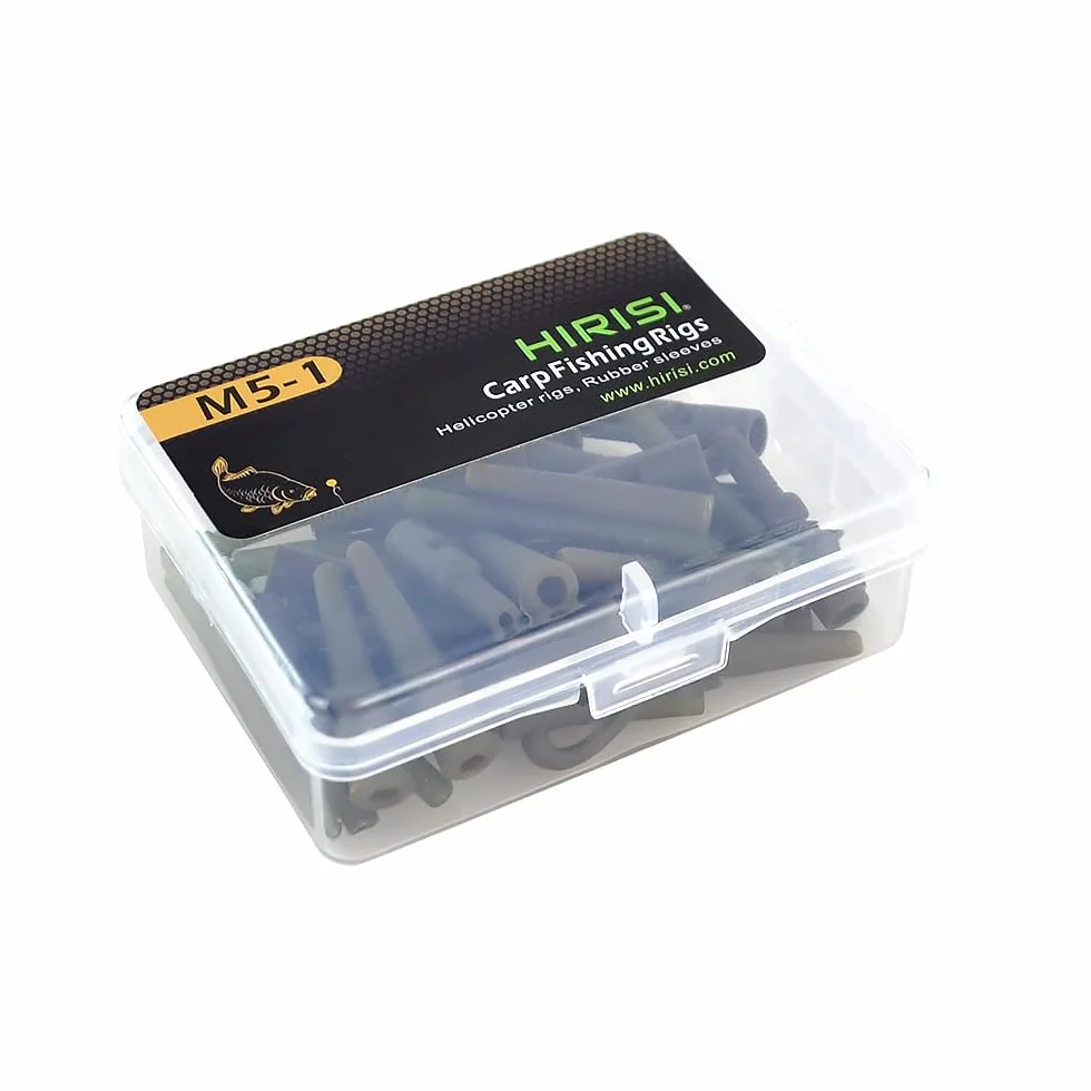 Hirisi Terminal de Peche Lot de 10 Ensembles Accessoires Carpe Tubes Caoutchouc émerillons Perles