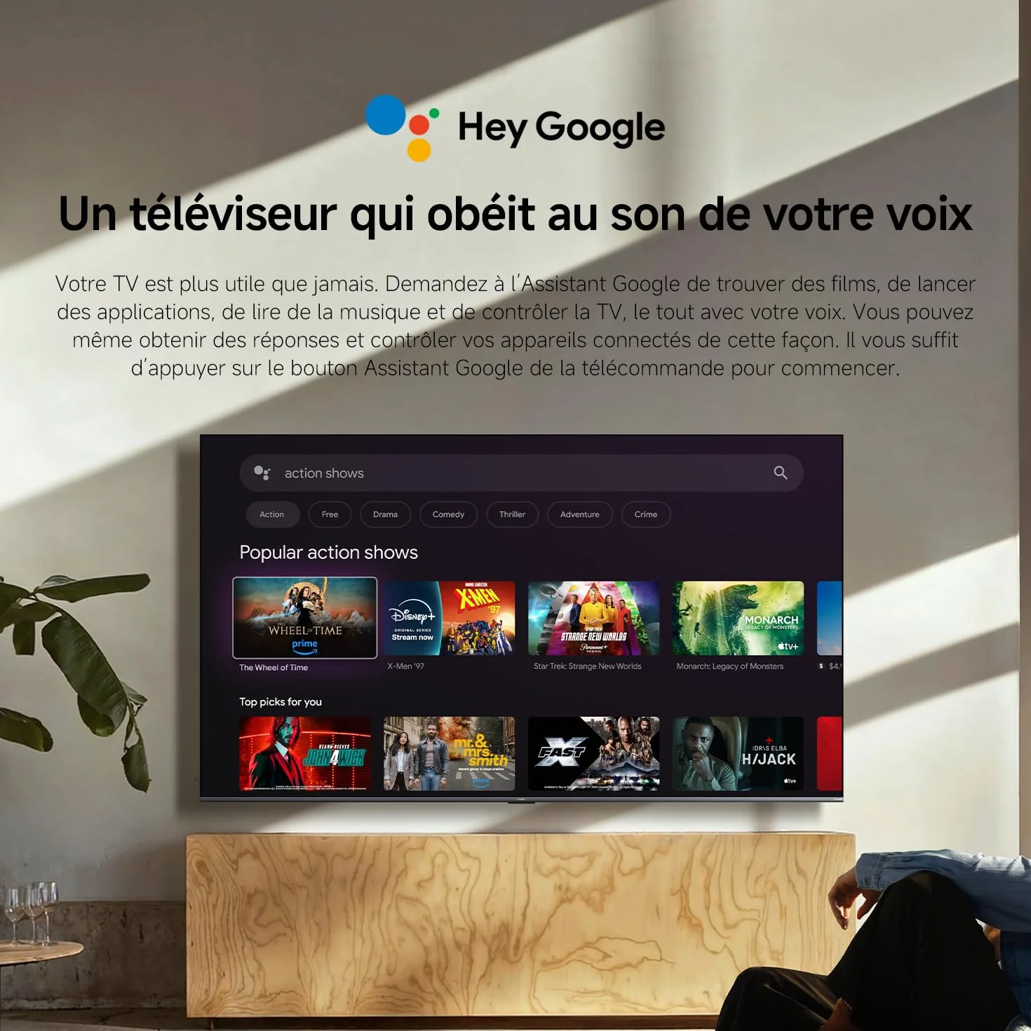 XIAOMI TV S Mini LED 75"(190 cm), QLED Mini LED Télévision, 4K UHD, Smart TV avec Google TV, HDR10+, Triple Tuner, DVB T2, 60Hz avec 120Hz Game Boost Mode, MEMC, Dolby Audio, Airplay 2