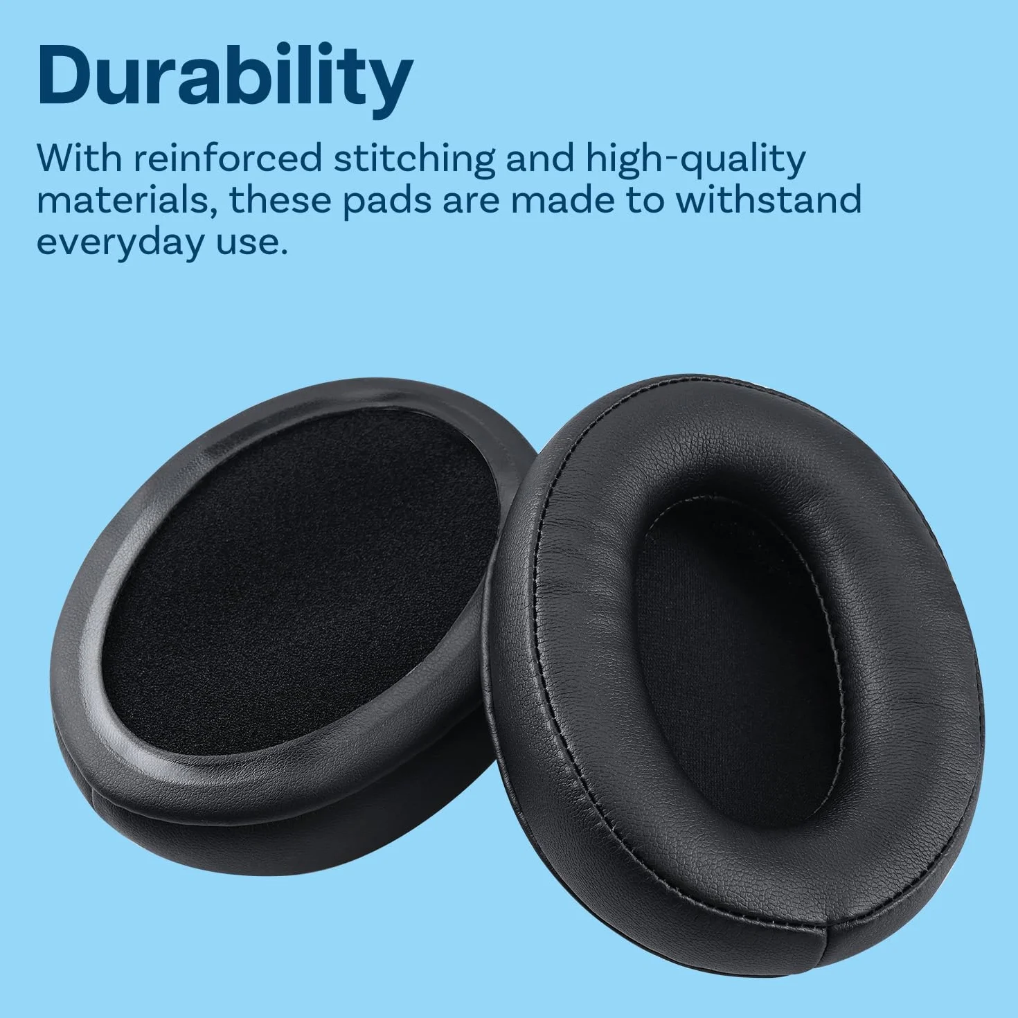 MMOBIEL Remplacement Coussinets d'oreille pour HyperX Cloud Stinger/Cloud Flight/CloudX/Cloud II/Cloud III/Cloud Alpha/Cloud Core/Mix Casque - Memory Foam et Protein PU Noir