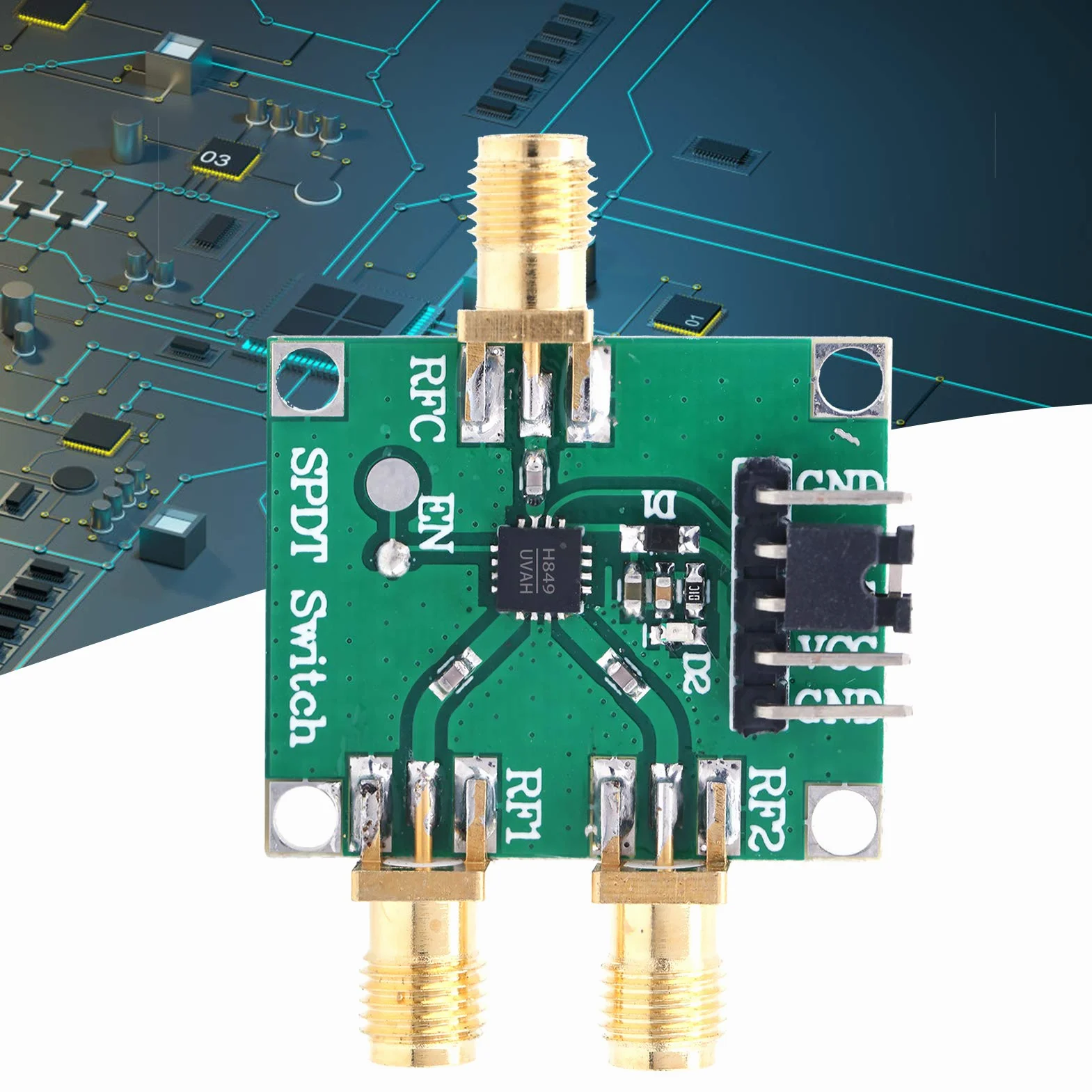 Module De Commutation RF HMC349 Weikeya, Circuit Imprimé 3.5V 50 Ohms, Composant Électronique Haute Fréquence, Compatible HMC849, Pour Systèmes De Télécommande Sans Fil Industriels
