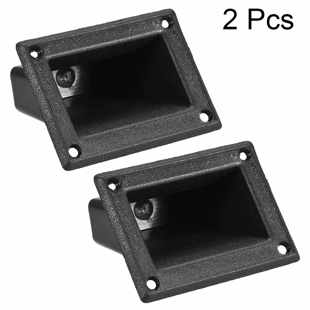 sourcing map Lot de 2 poignées de haut-parleur encastrées en plastique pour enceinte PA/DJ