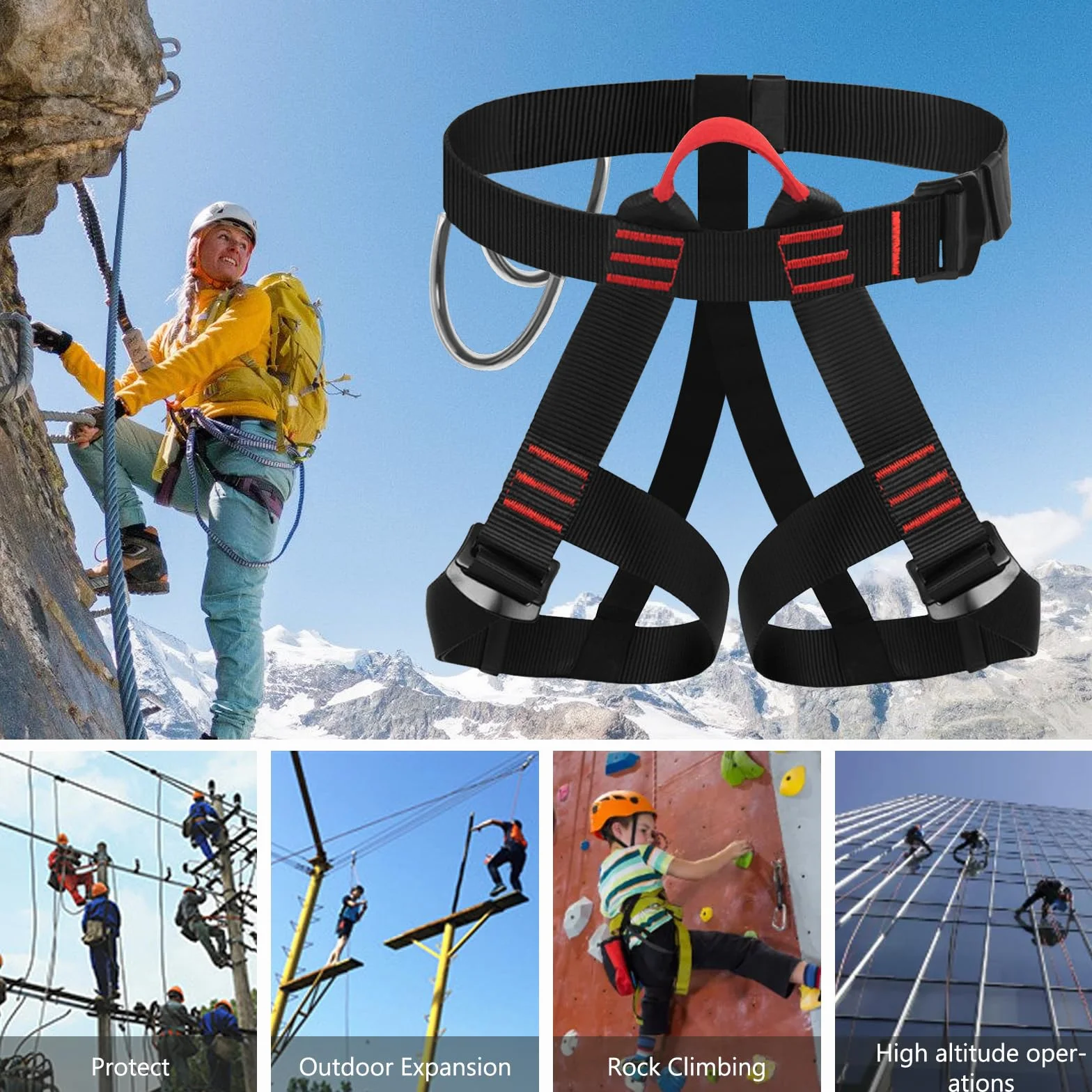 Ceinture de sécurité anti-chute pour escalade et alpinisme